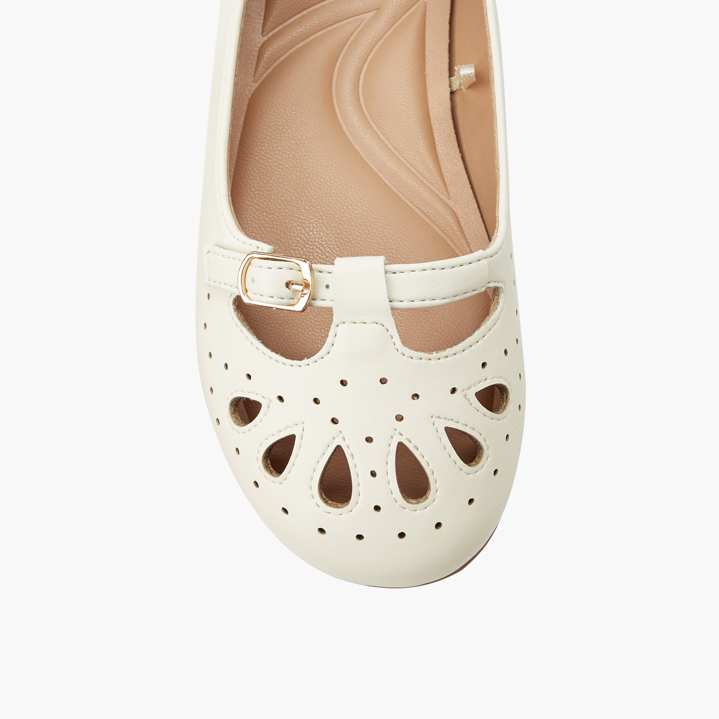 Little Missy Girls Buckle Accent Ballerina Shoes-girls-shoes-ballerinas-image-4