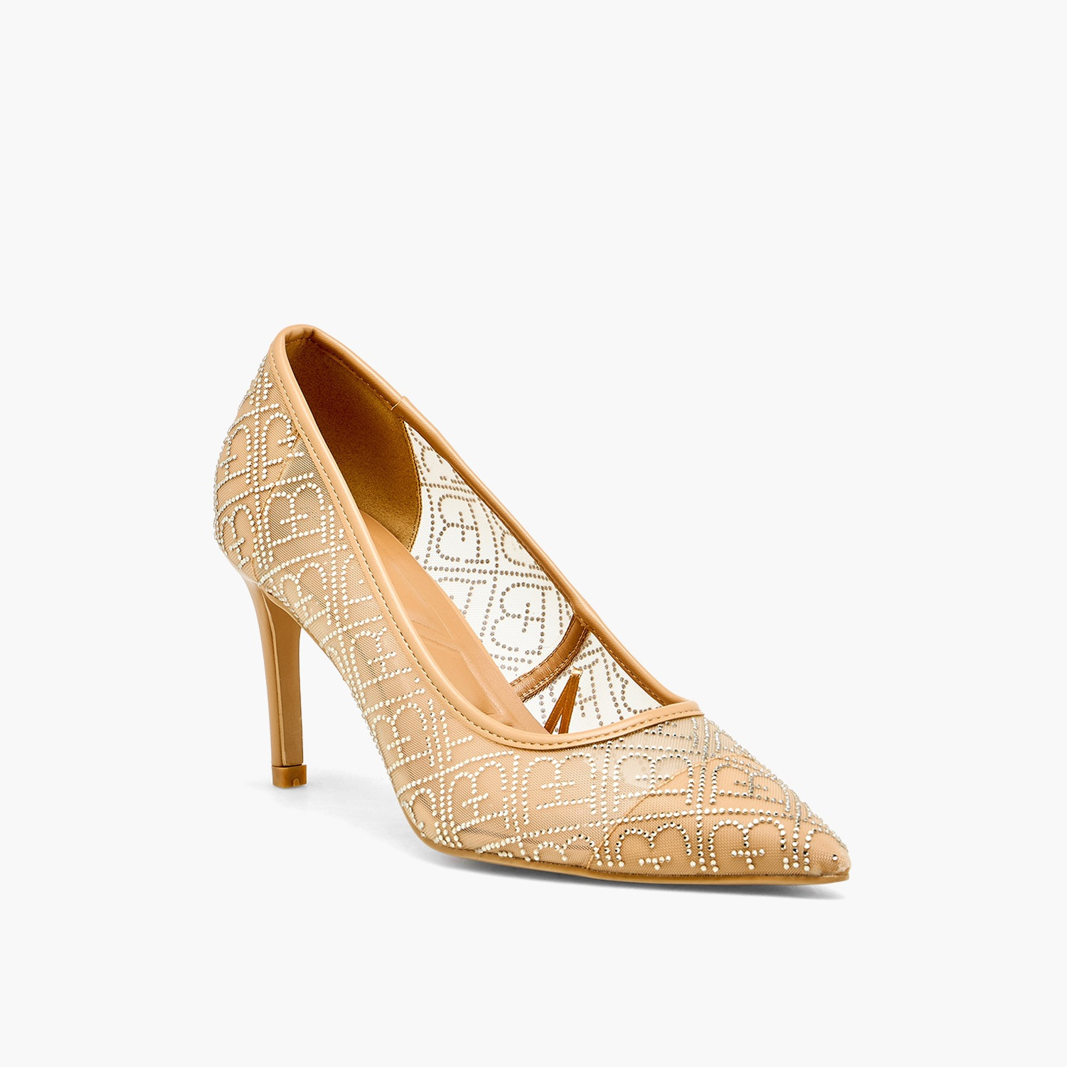 حذاء مزين سهل الارتداء بمقدمة مدببة للنساء من فلورا بيلا-women-shoes-sandals-heeled-image-2