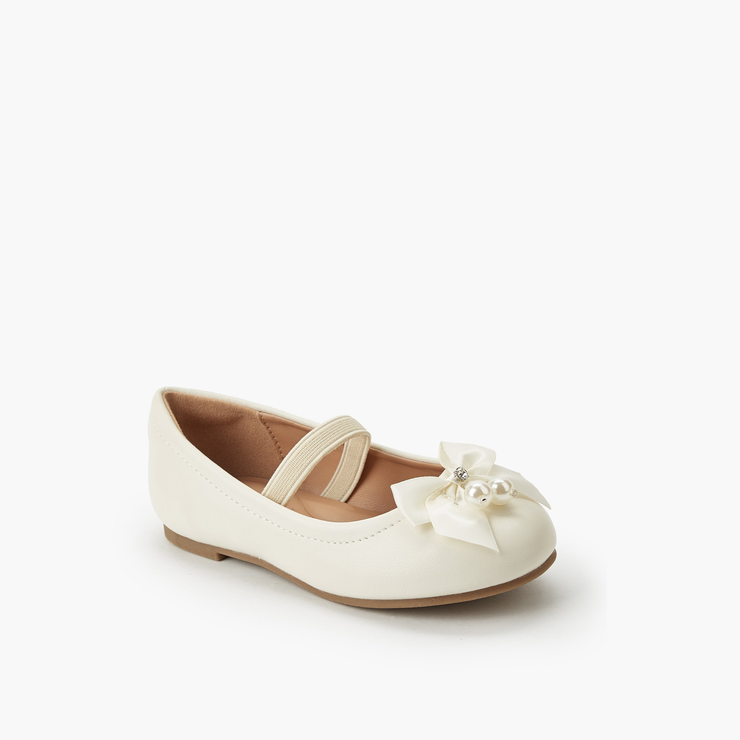 حذاء باليرينا بحزام مطاطي للبنات من جونيورز-girls-shoes-ballerinas-image-2