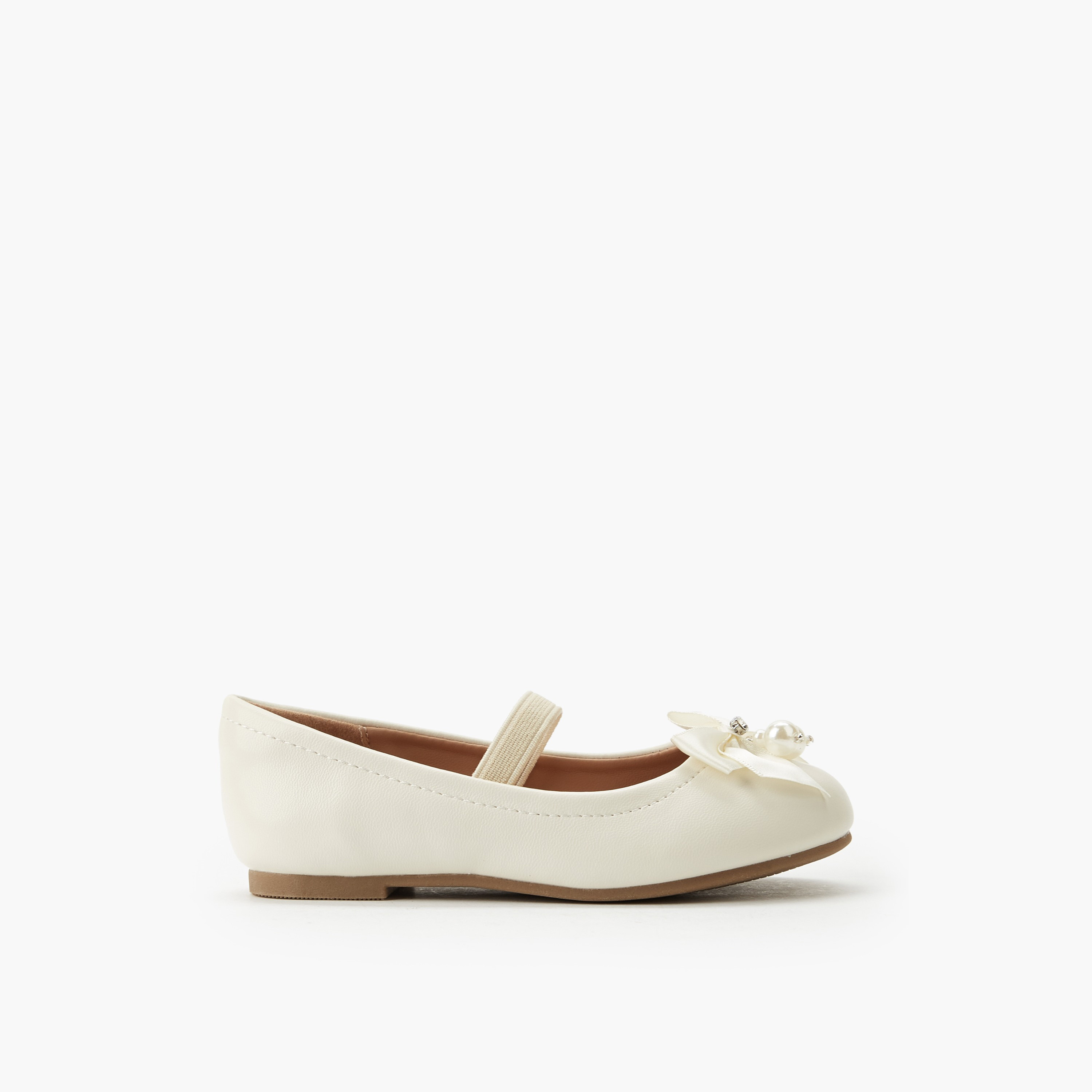 حذاء باليرينا بحزام مطاطي للبنات من جونيورز-girls-shoes-ballerinas-image-3