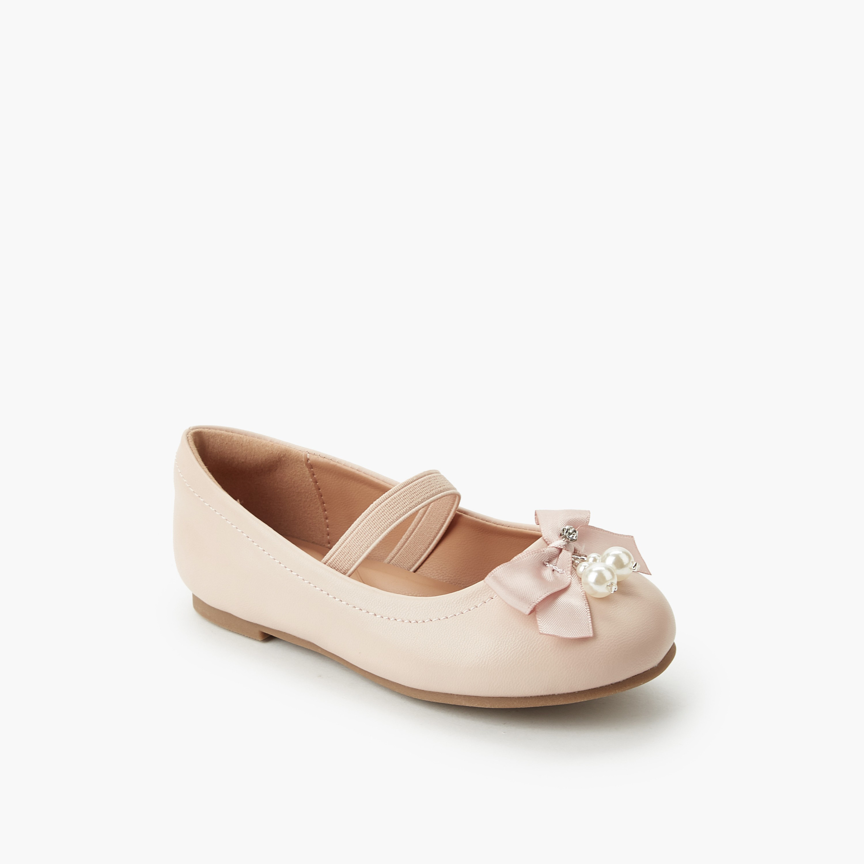 Juniors Girls Elastic Strap Ballerina Shoes-girls-shoes-ballerinas-image-2