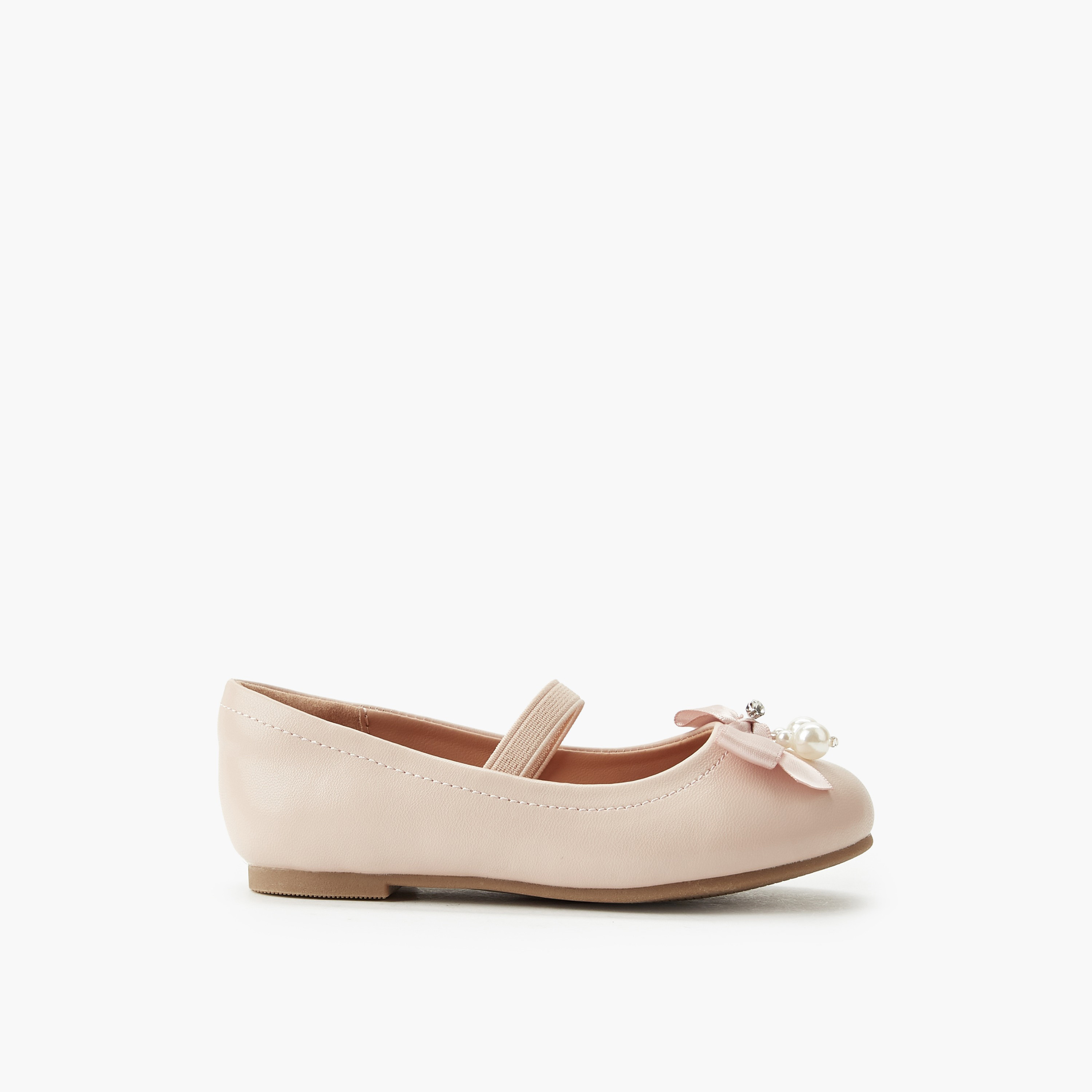 Juniors Girls Elastic Strap Ballerina Shoes-girls-shoes-ballerinas-image-3