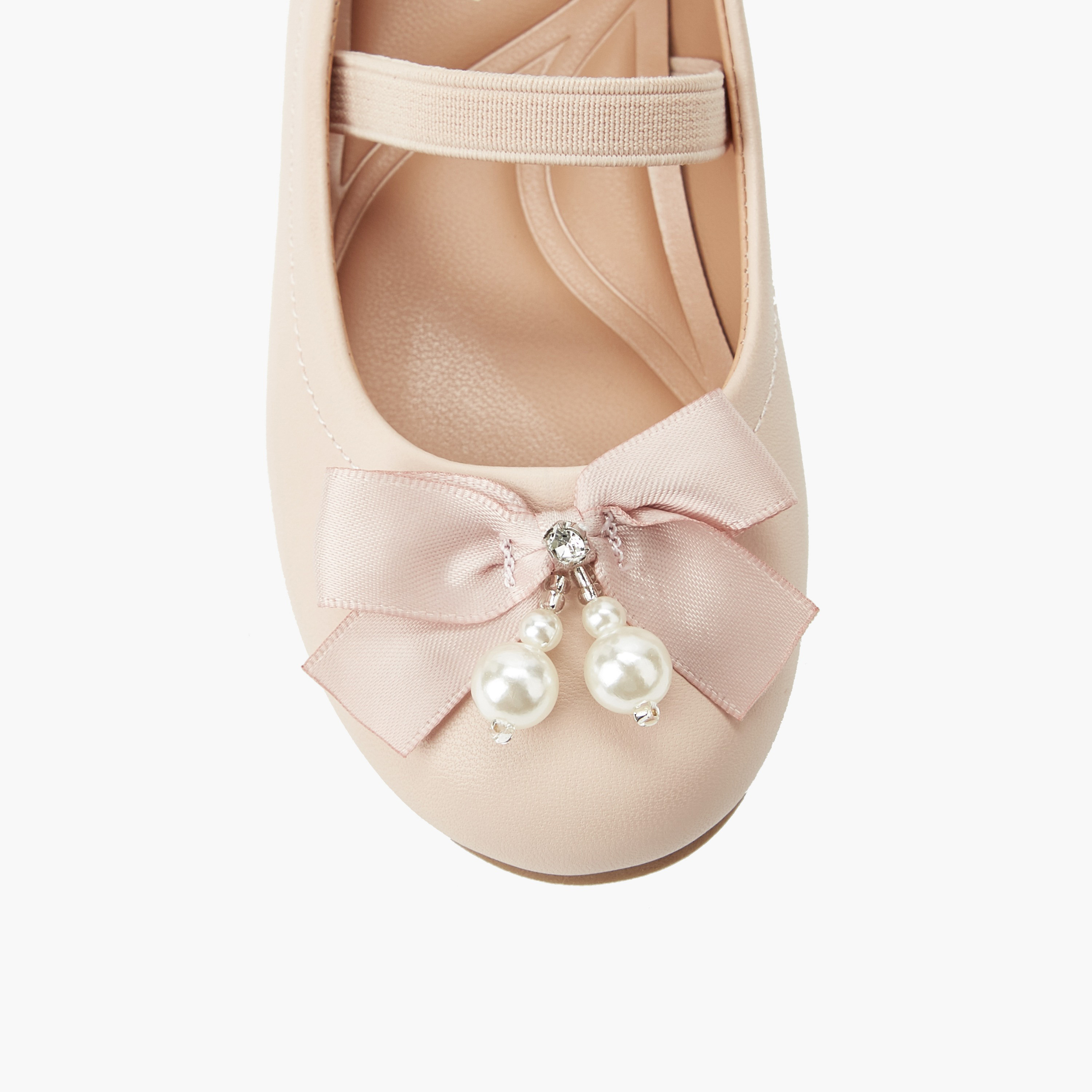 Juniors Girls Elastic Strap Ballerina Shoes-girls-shoes-ballerinas-image-4