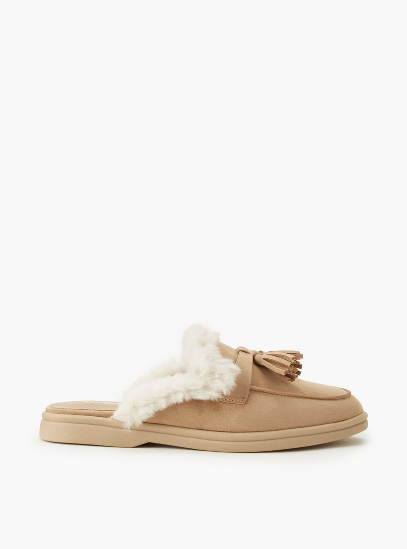حذاء ميول فرو صناعي للنساء من رينزو روجاني-women-shoes-flats-mules-image-3