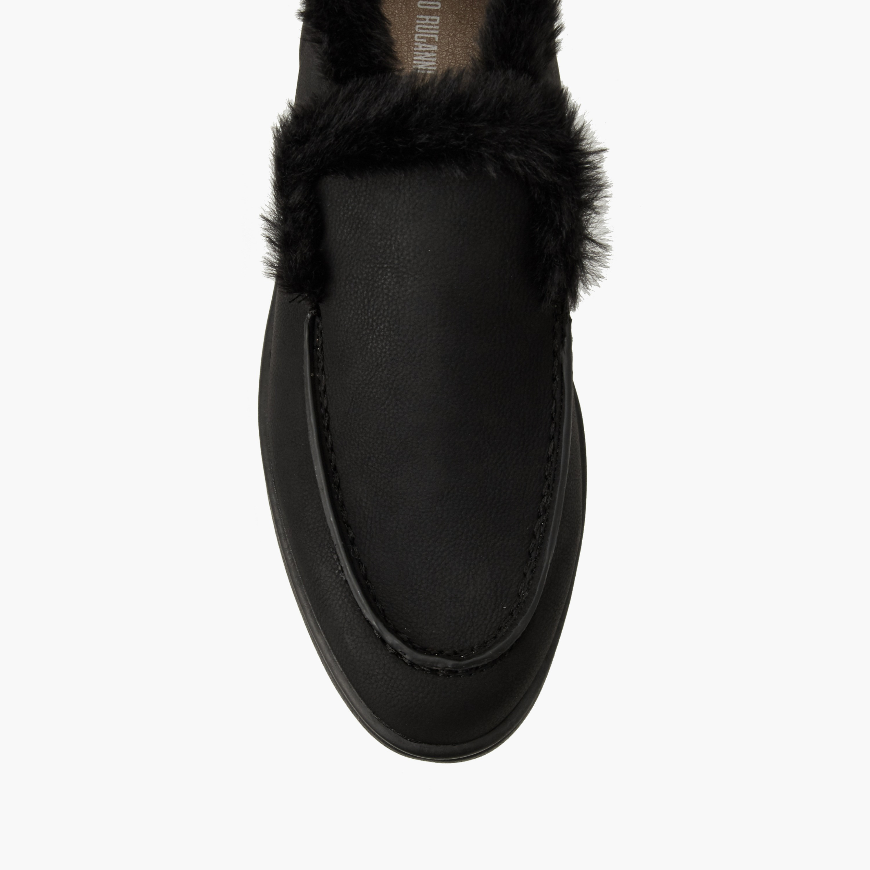 حذاء سهل الارتداء فرو صناعي للنساء من رينزو روجاني-women-shoes-flats-loafers-image-4