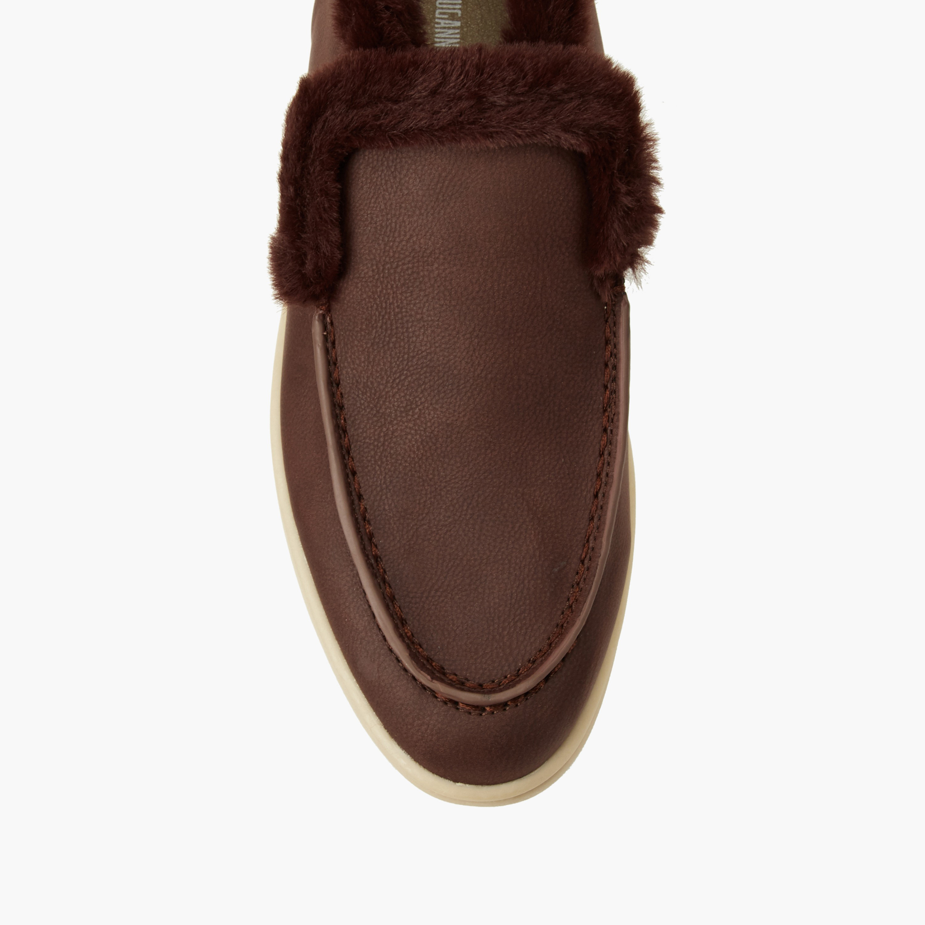 حذاء سهل الارتداء فرو صناعي للنساء من رينزو روجاني-women-shoes-flats-loafers-image-4
