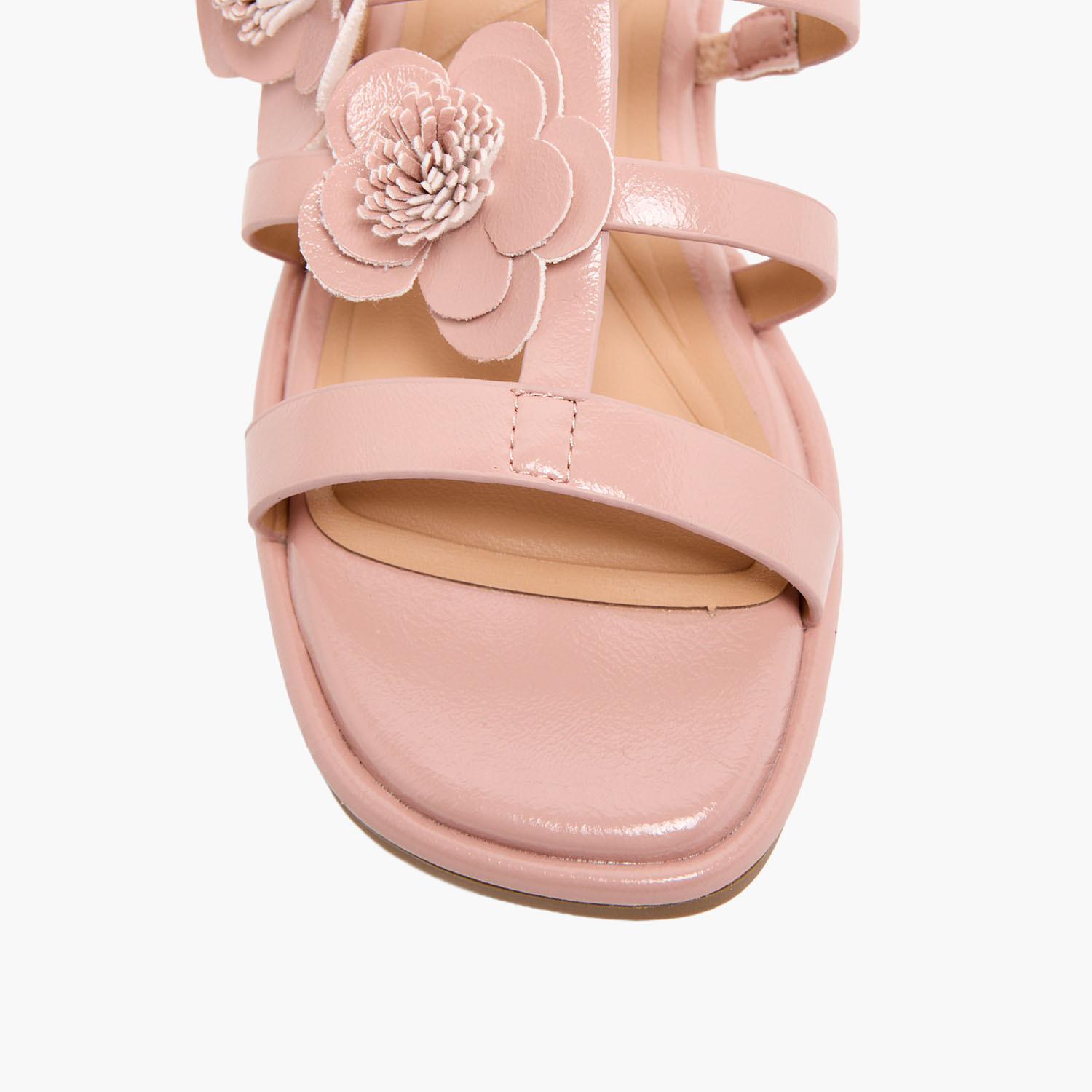 Little Missy Girls Floral Accent Slip-On Sandals-girls-shoes-sandals-image-6