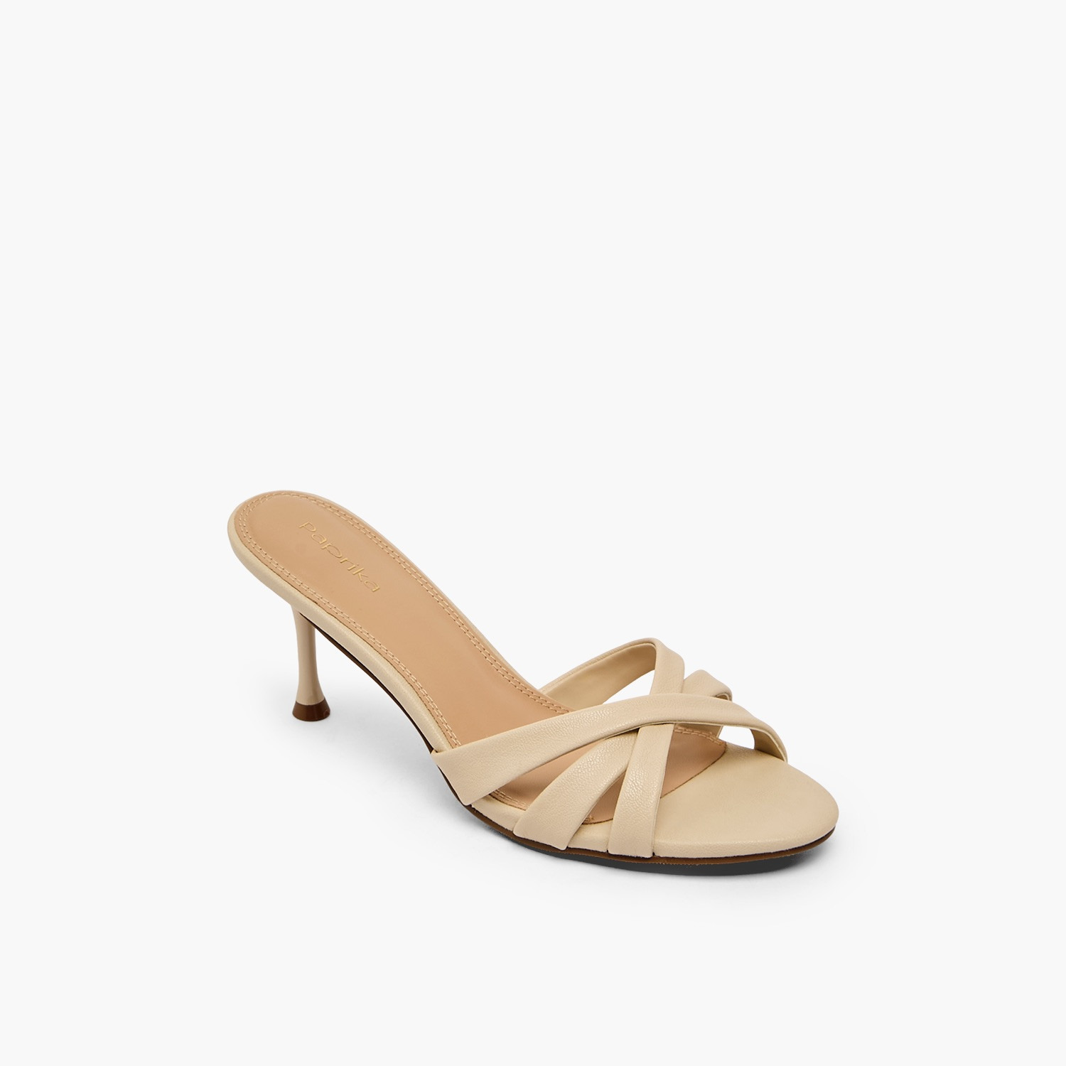 صندل أنيق بأحزمة متقاطعة وكعب كيتن من بابريكا-women-shoes-sandals-heeled-image-2