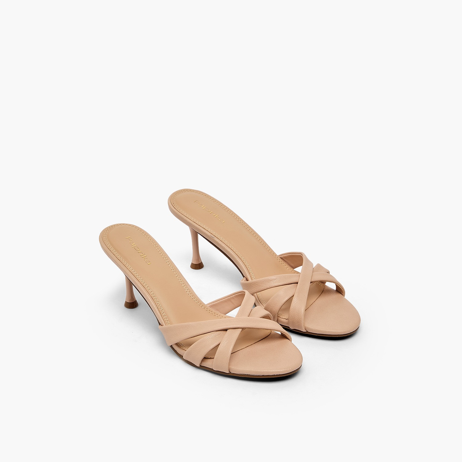 Paprika Women Cross Strap Kitten Heel Sandals-women-shoes-sandals-heeled-image-1