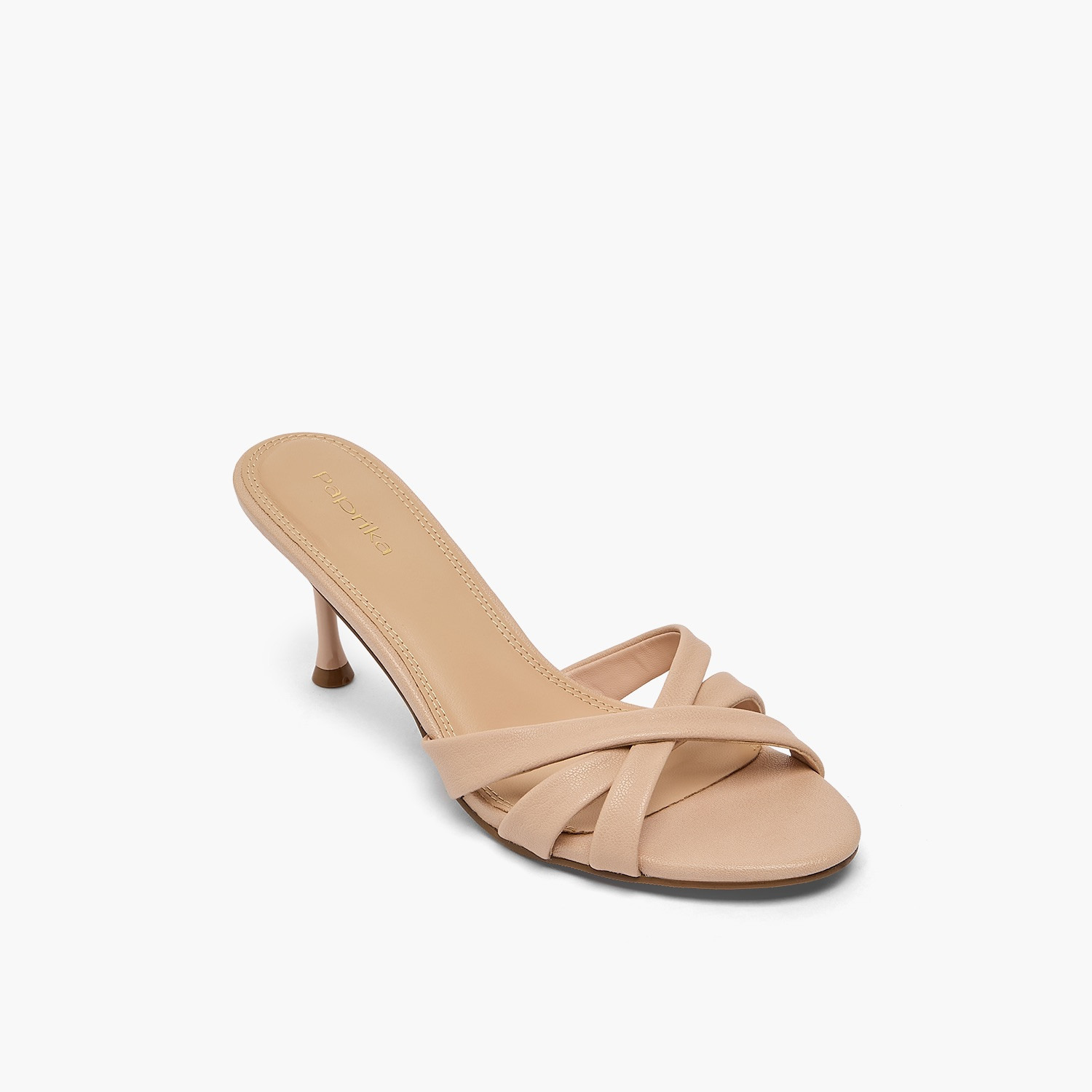 Paprika Women Cross Strap Kitten Heel Sandals-women-shoes-sandals-heeled-image-2