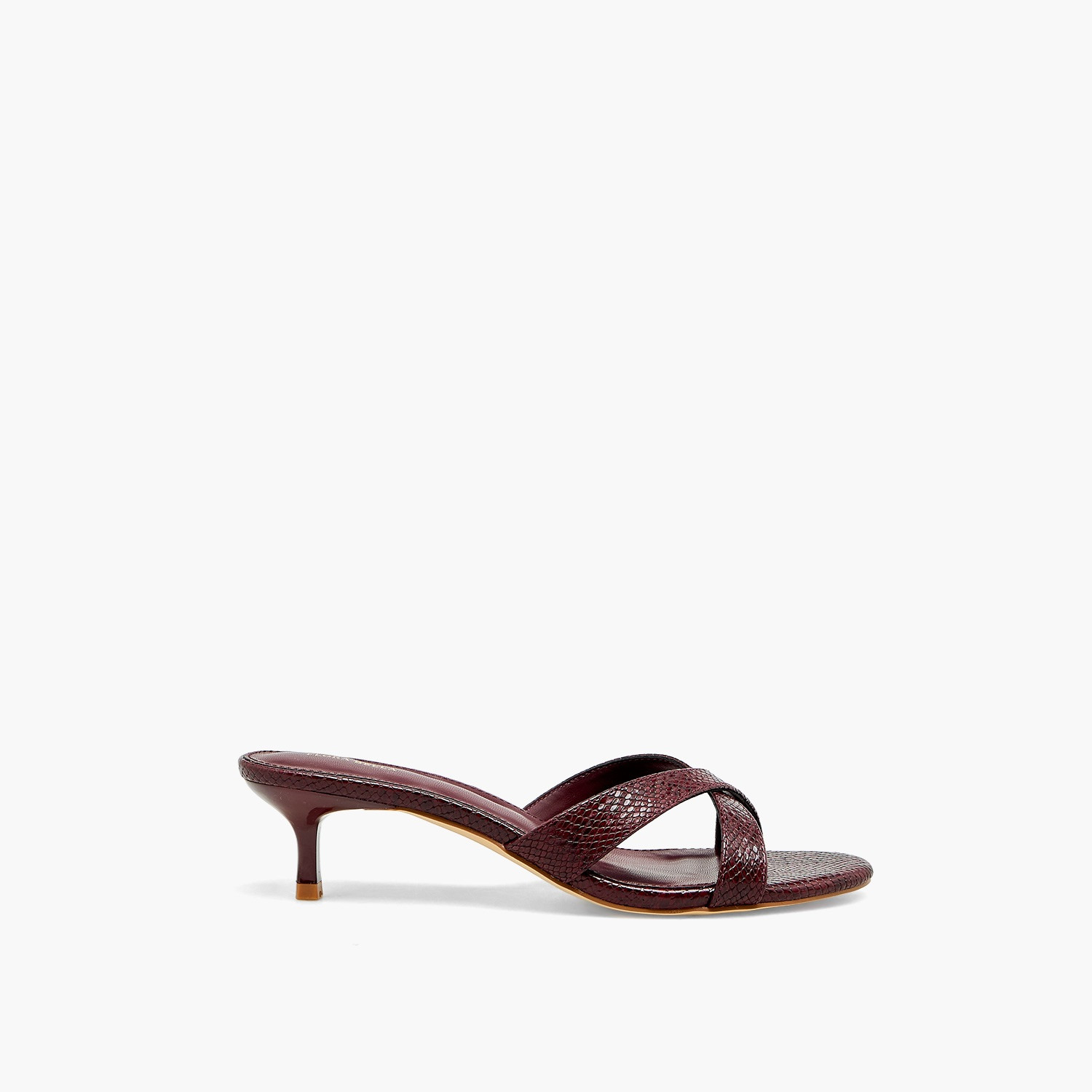 Flora Bella Textured Cross Strap Kitten Heel Sandals-women-shoes-sandals-heeled-image-3