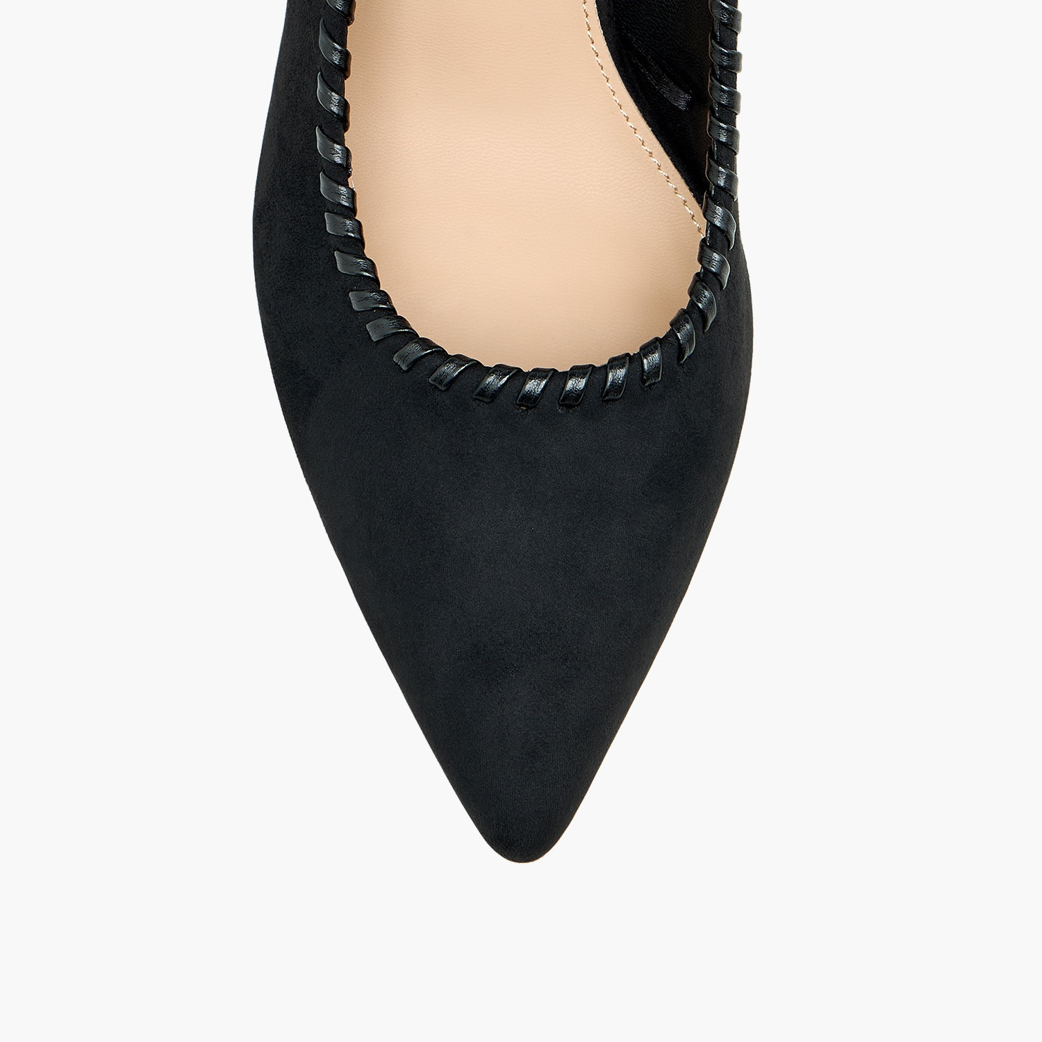 حذاء كلاسيكي بمقدمة مدببة وحواف بغرز السوط للنساء من فلورا بيلا-women-shoes-sandals-heeled-image-4
