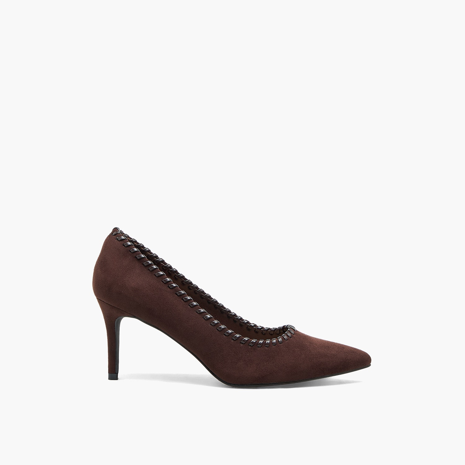 حذاء كلاسيكي بمقدمة مدببة وحواف بغرز السوط للنساء من فلورا بيلا-women-shoes-sandals-heeled-image-3
