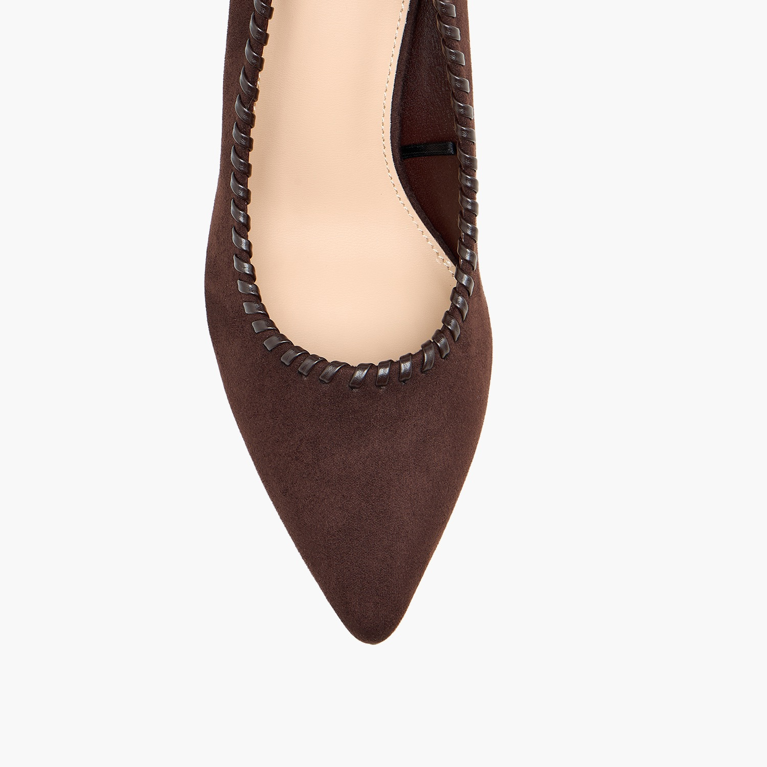 حذاء كلاسيكي بمقدمة مدببة وحواف بغرز السوط للنساء من فلورا بيلا-women-shoes-sandals-heeled-image-4