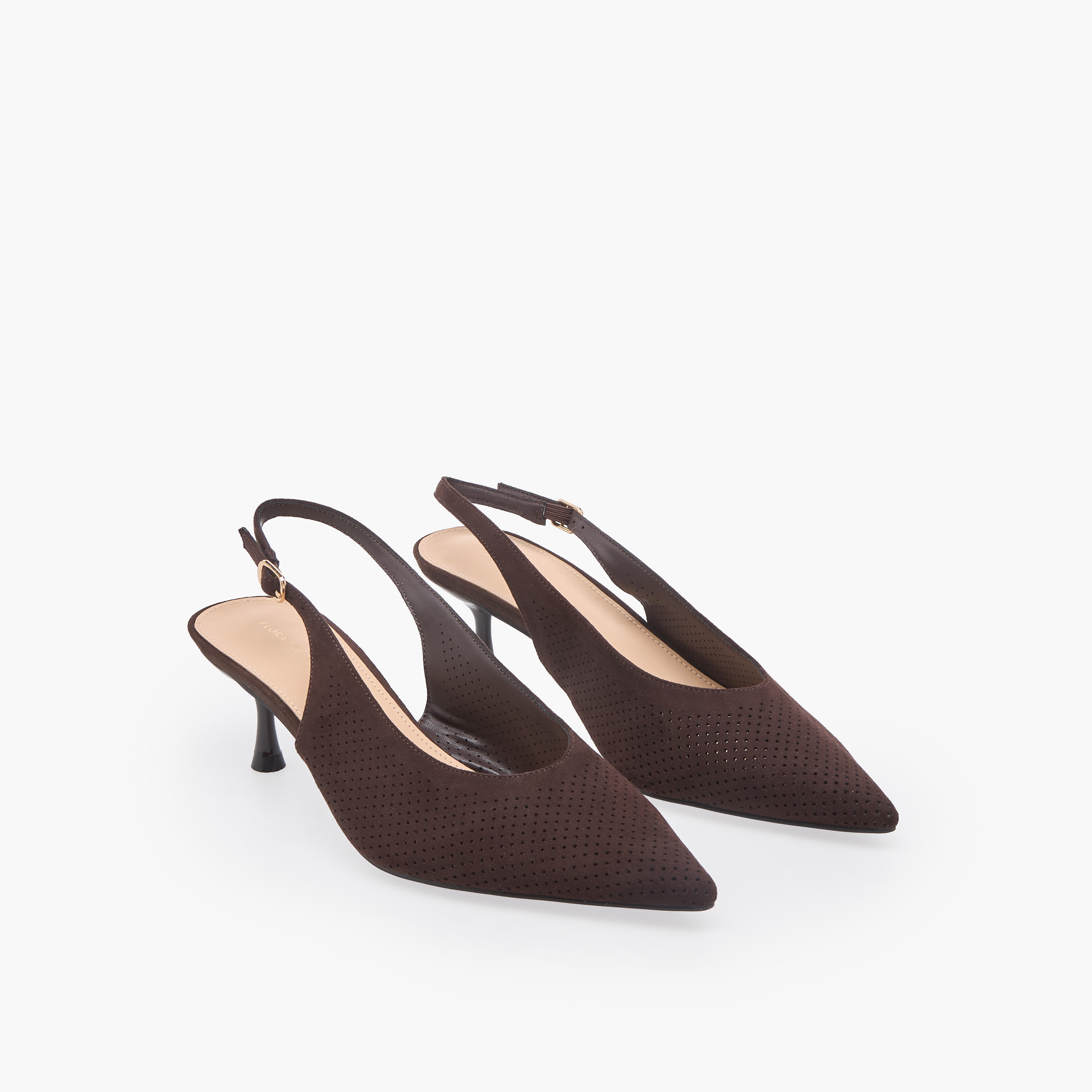 حذاء ميول بارز الملمس بكعب صغير للنساء من فلورا بيلا-women-shoes-sandals-heeled-image-1