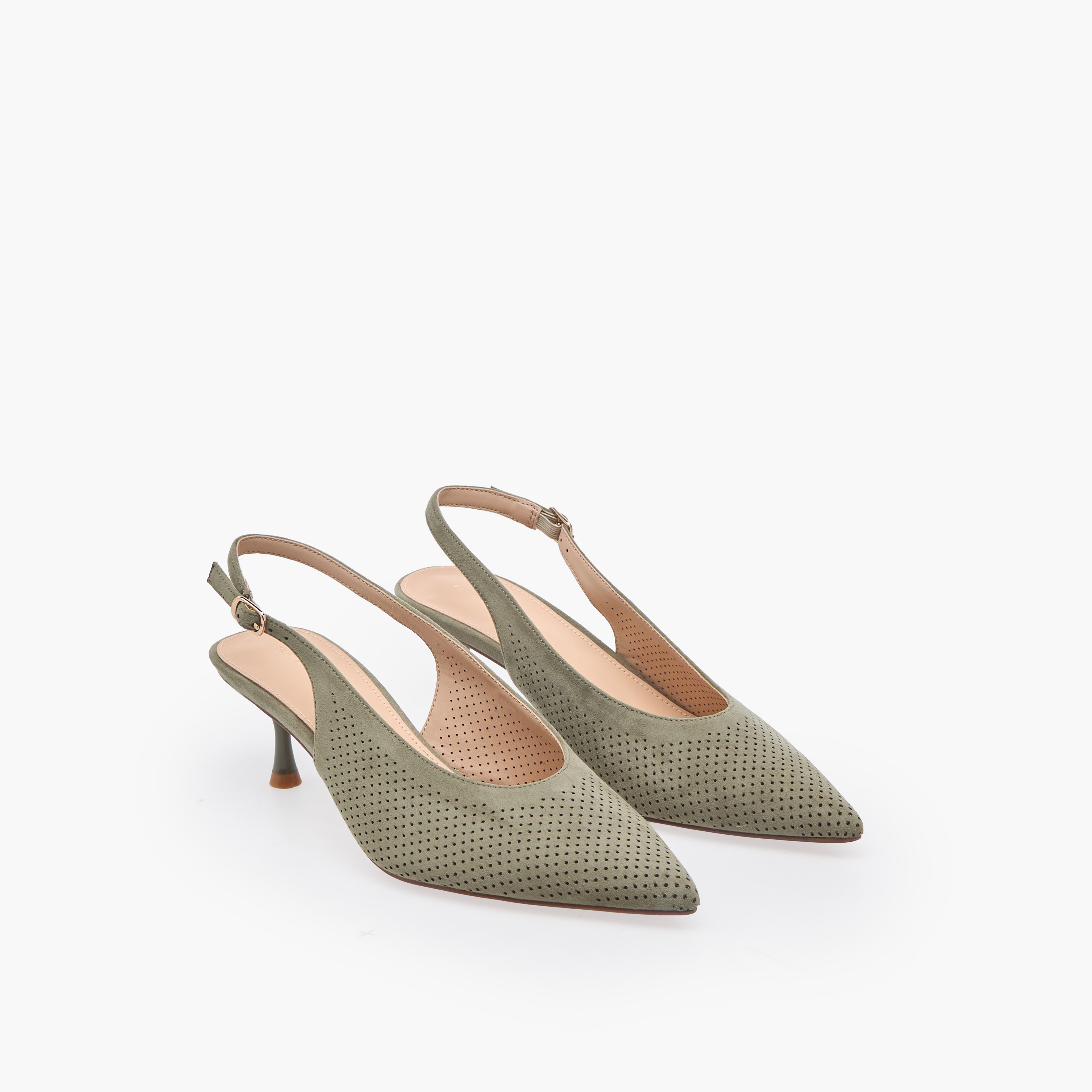 Flora Bella Women Textured Kitten Heel Mules-women-shoes-sandals-heeled-image-1