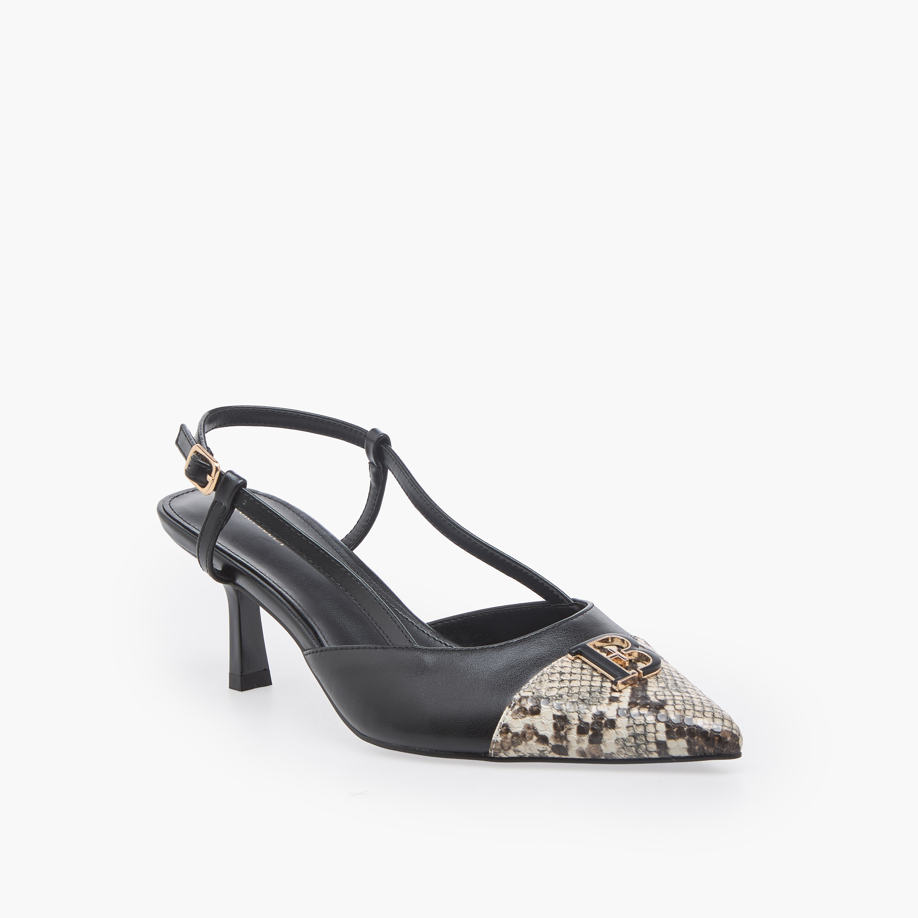 حذاء ميول بمقدمة مدببة وطبعات جلد حيوان من فلورا بيلا-women-shoes-sandals-heeled-image-2
