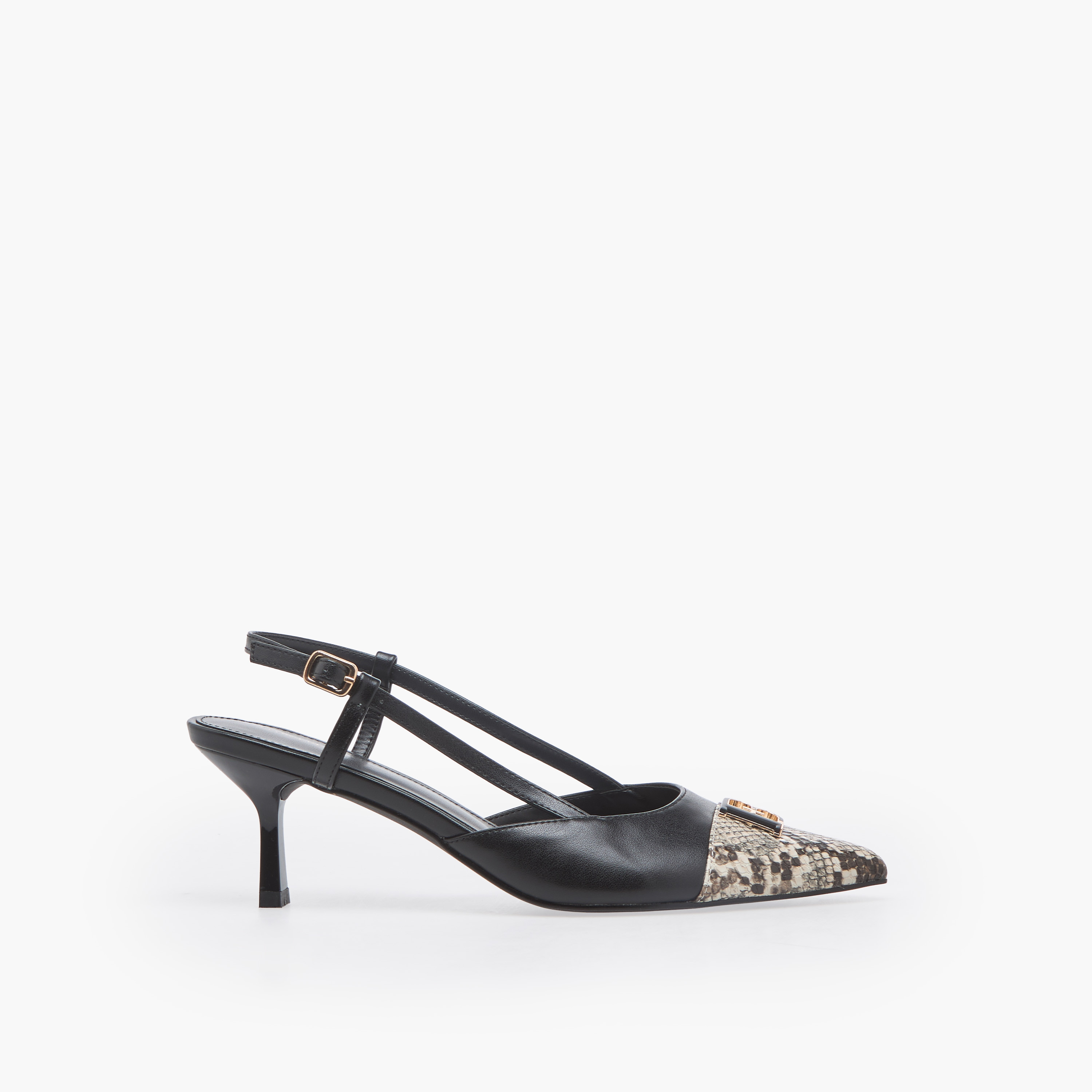 حذاء ميول بمقدمة مدببة وطبعات جلد حيوان من فلورا بيلا-women-shoes-sandals-heeled-image-3