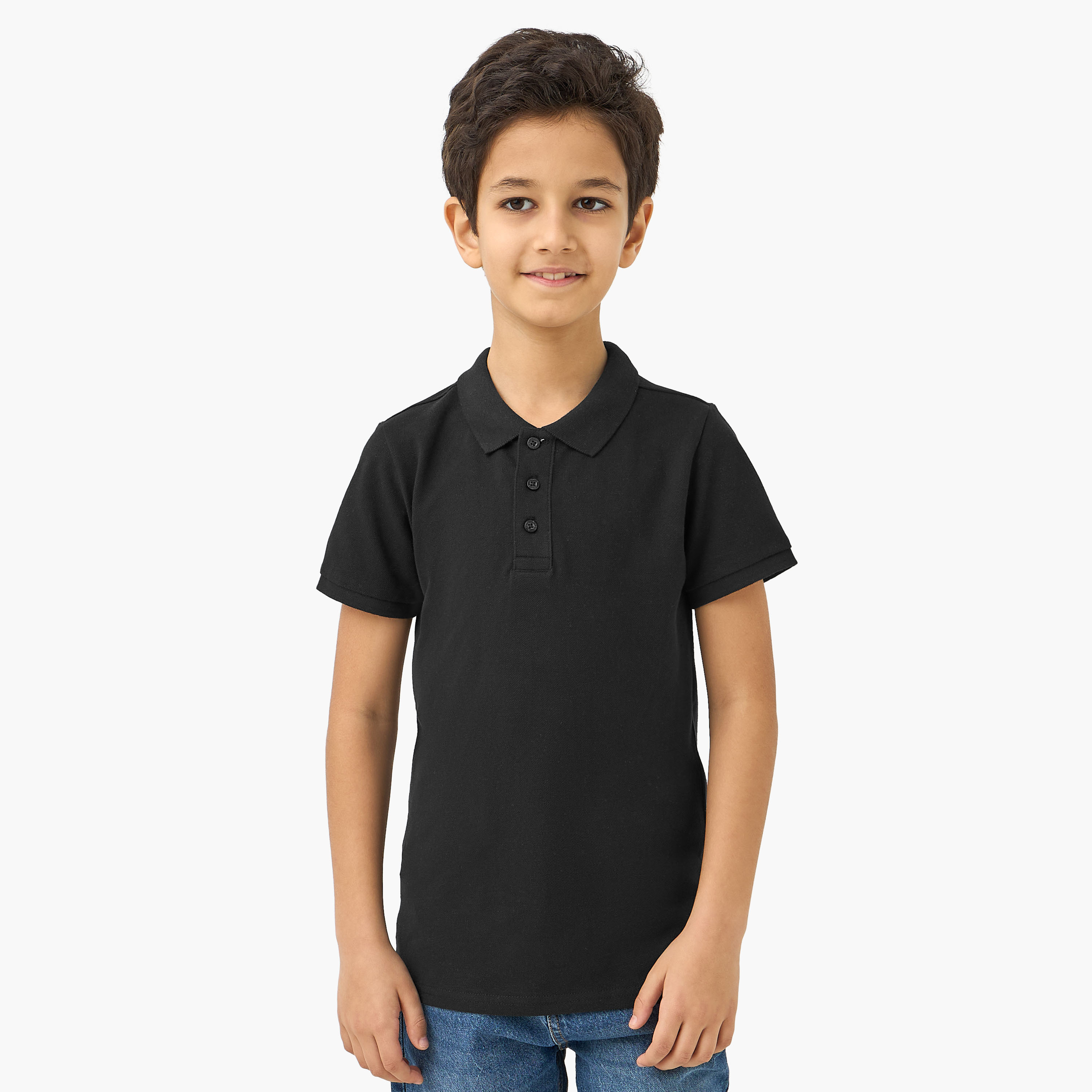 تيشيرت بياقة بولو وأكمام قصيرة من جونيورز-boys-clothing-tshirtsandpolos-image-1