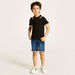 Juniors Polo Neck T-shirt with Short Sleeves-T Shirts-thumbnailMobile-0