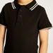 Juniors Polo Neck T-shirt with Short Sleeves-T Shirts-thumbnail-2