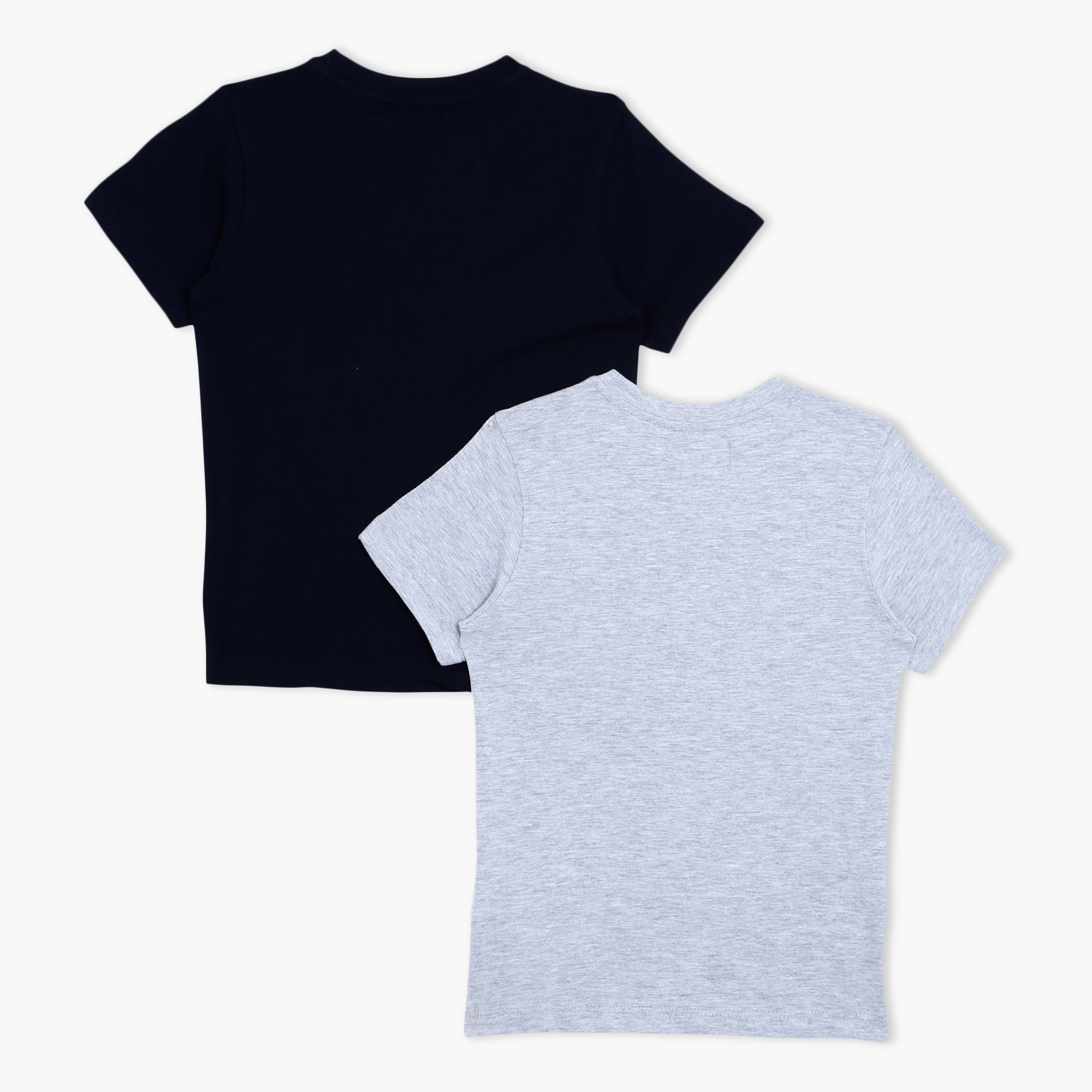 Juniors Solid T-shirt with Crew Neck and Short Sleeves - Set of 2-boys-clothing-tshirtsandpolos-image-2