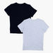Juniors Solid T-shirt with Crew Neck and Short Sleeves - Set of 2-T Shirts-thumbnailMobile-1