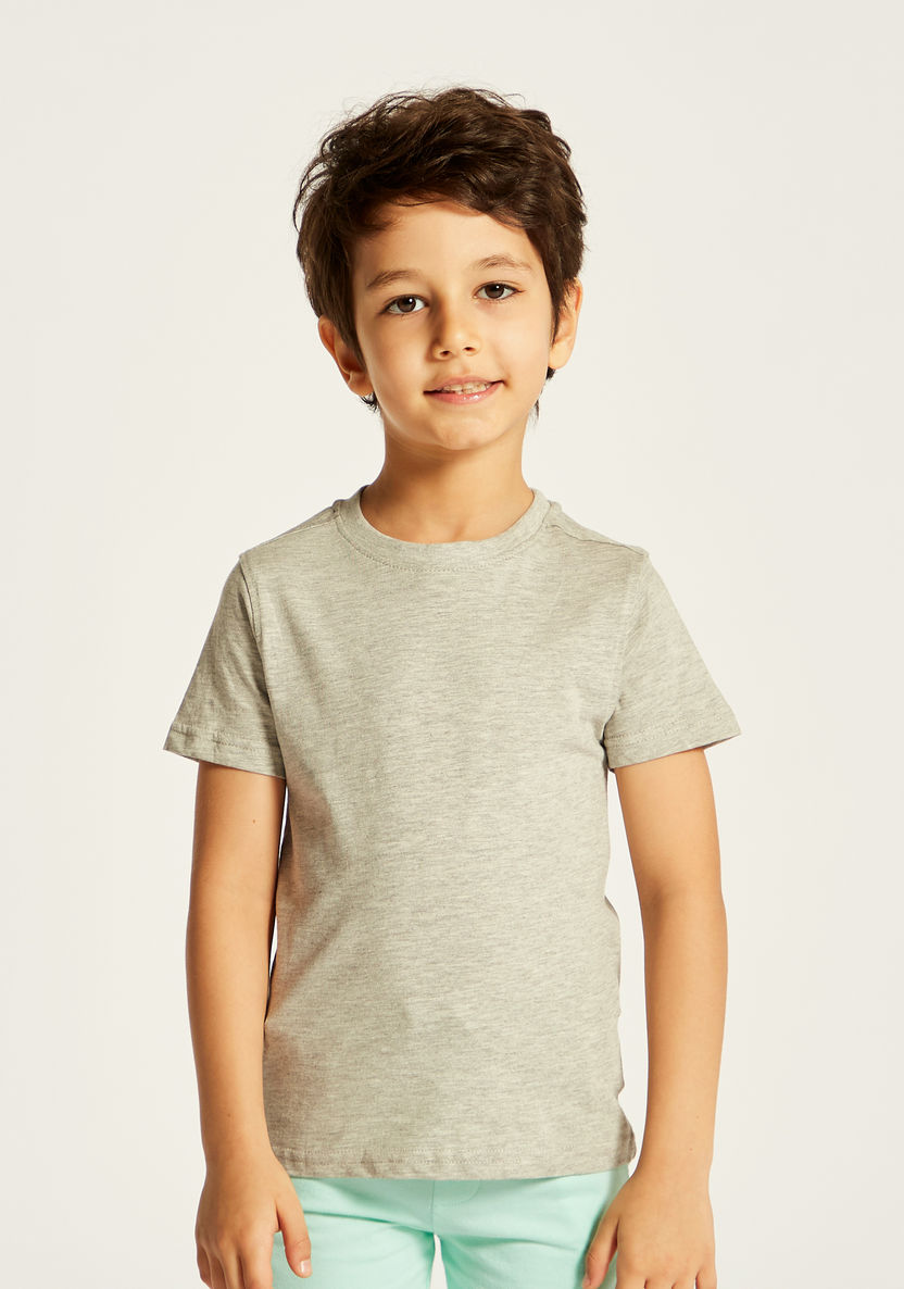 Juniors Crew Neck Short Sleeves T-shirt - Set of 2-T Shirts-image-5