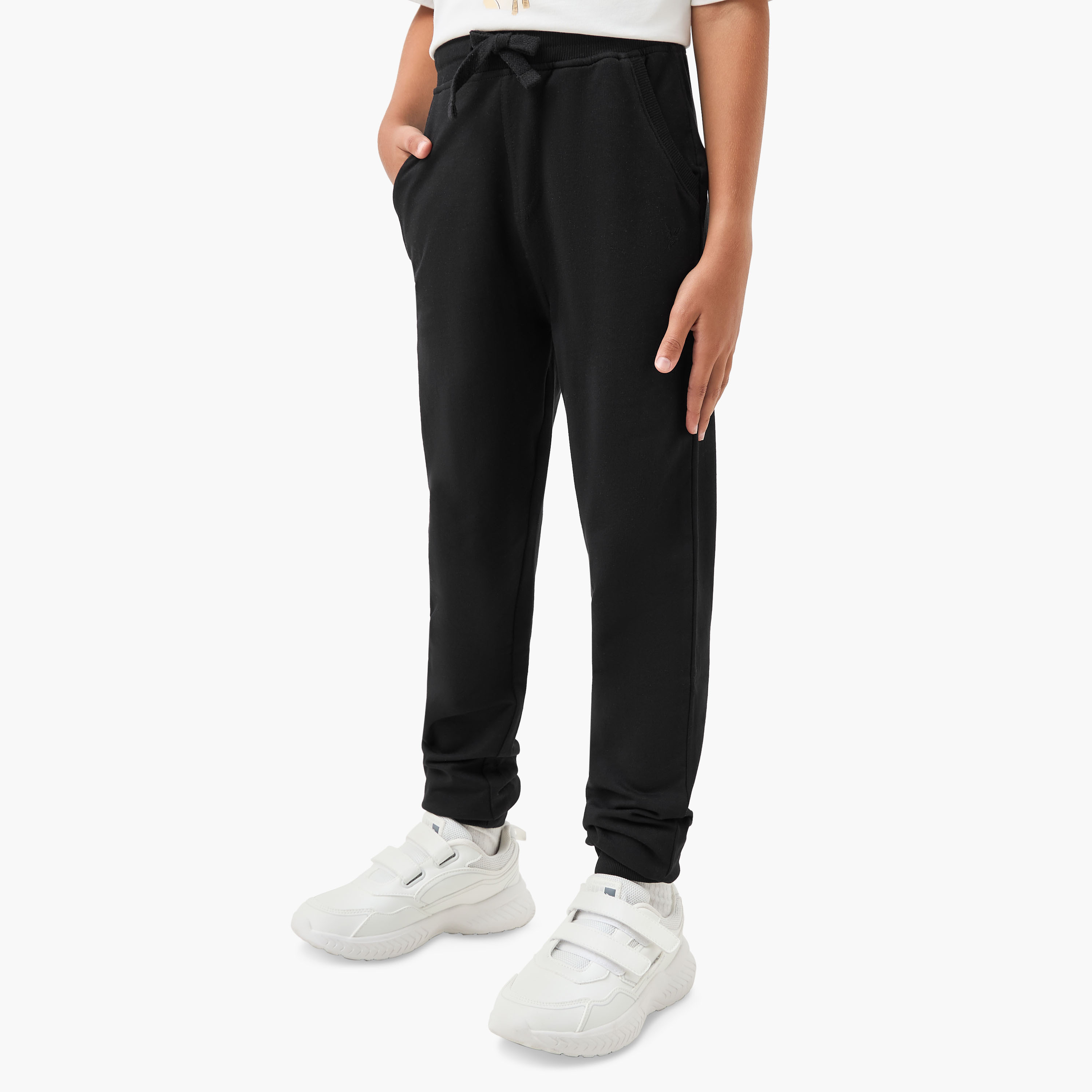 Juniors Full Length Jog Pants with Elasticised Waistband-boys-clothing-bottoms-joggersandtrackpants-image-2