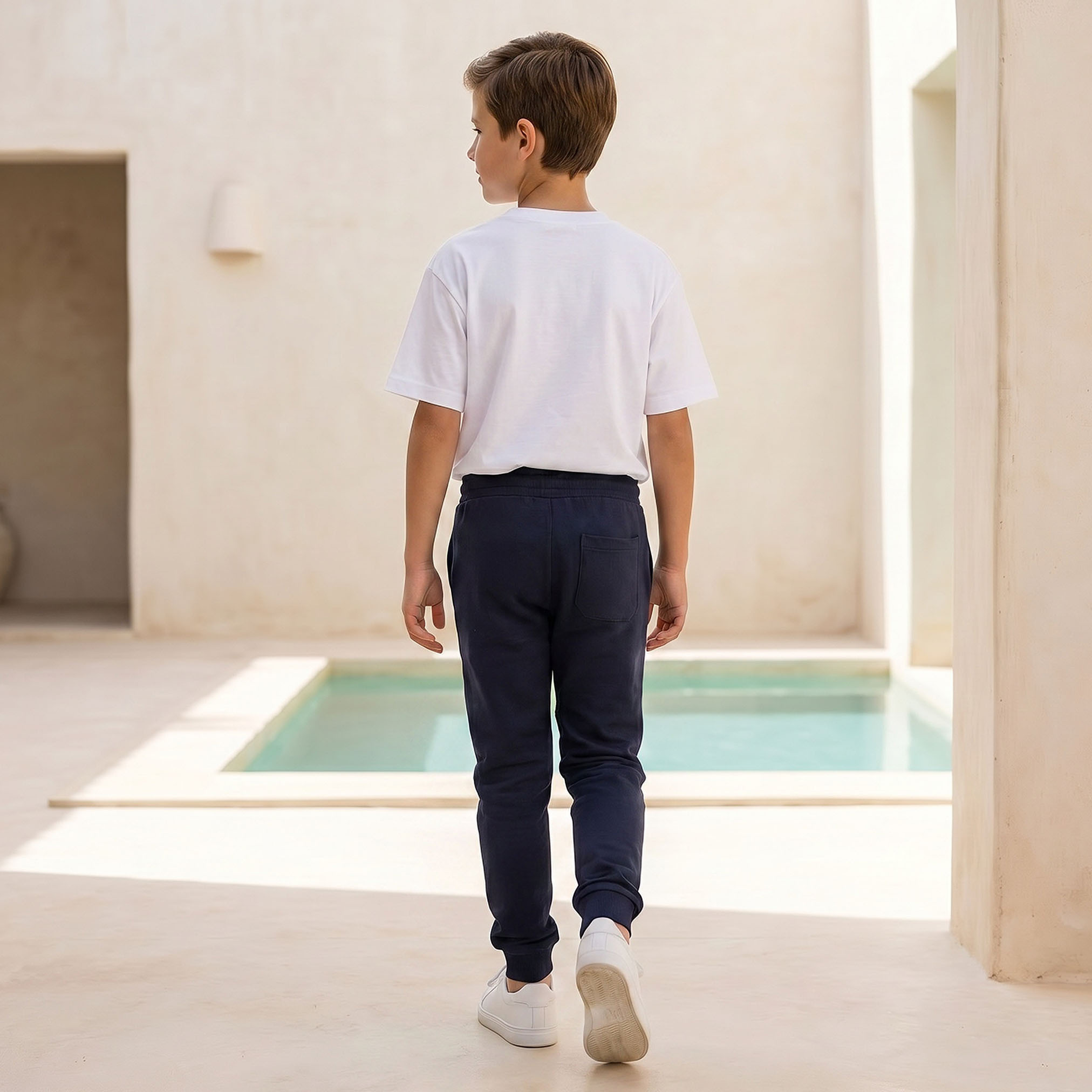 Juniors Full Length Jog Pants with Elasticised Waistband-boys-clothing-bottoms-joggersandtrackpants-image-3