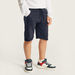 Juniors Solid Shorts with Pocket Detail and Elasticised Waistband-Shorts-thumbnailMobile-1