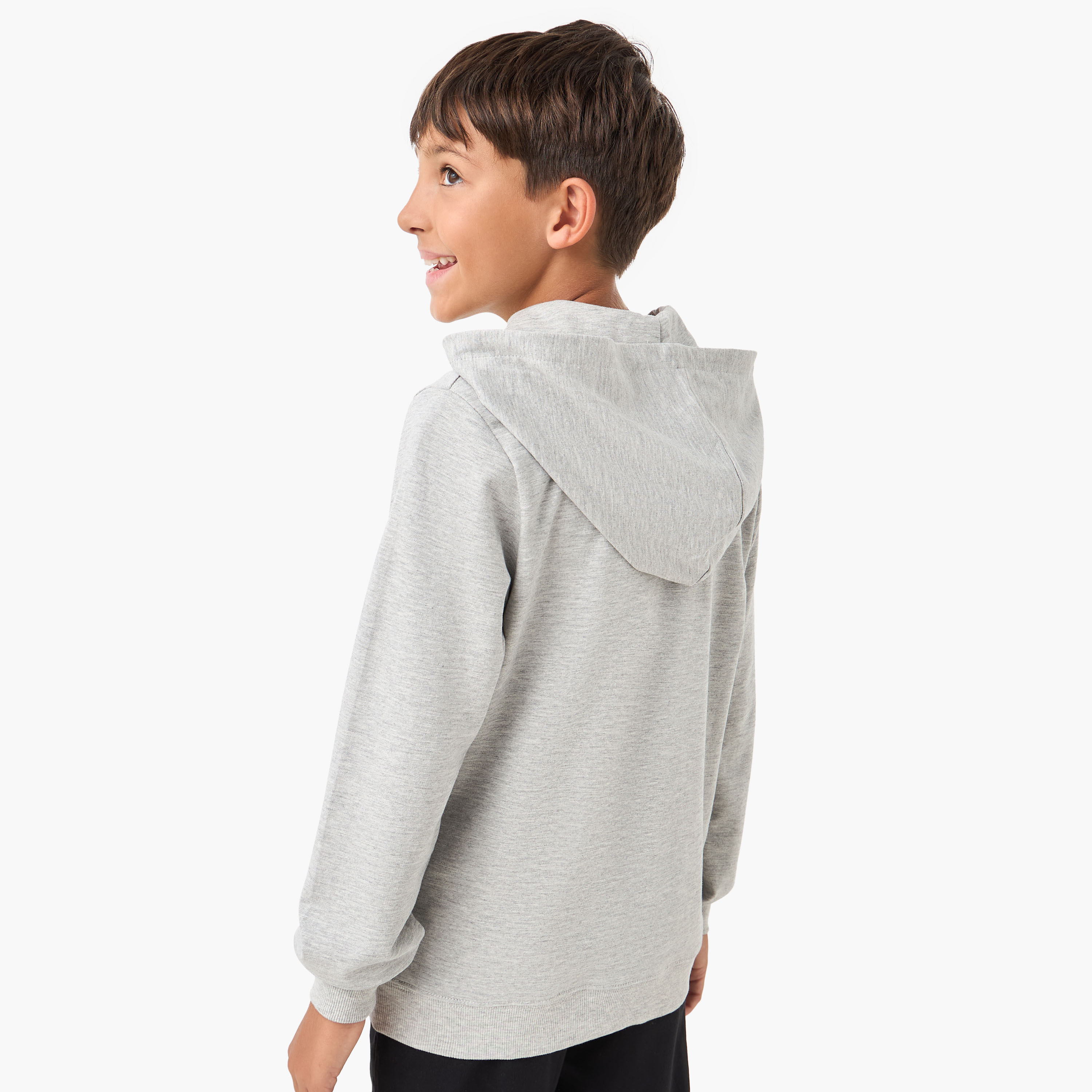 Juniors Textured Long Sleeves Jacket with Hood-boys-clothing-jacketsandcoats-image-3