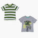 Juniors Printed Crew Neck T-shirt - Set of 2-T Shirts-thumbnail-0