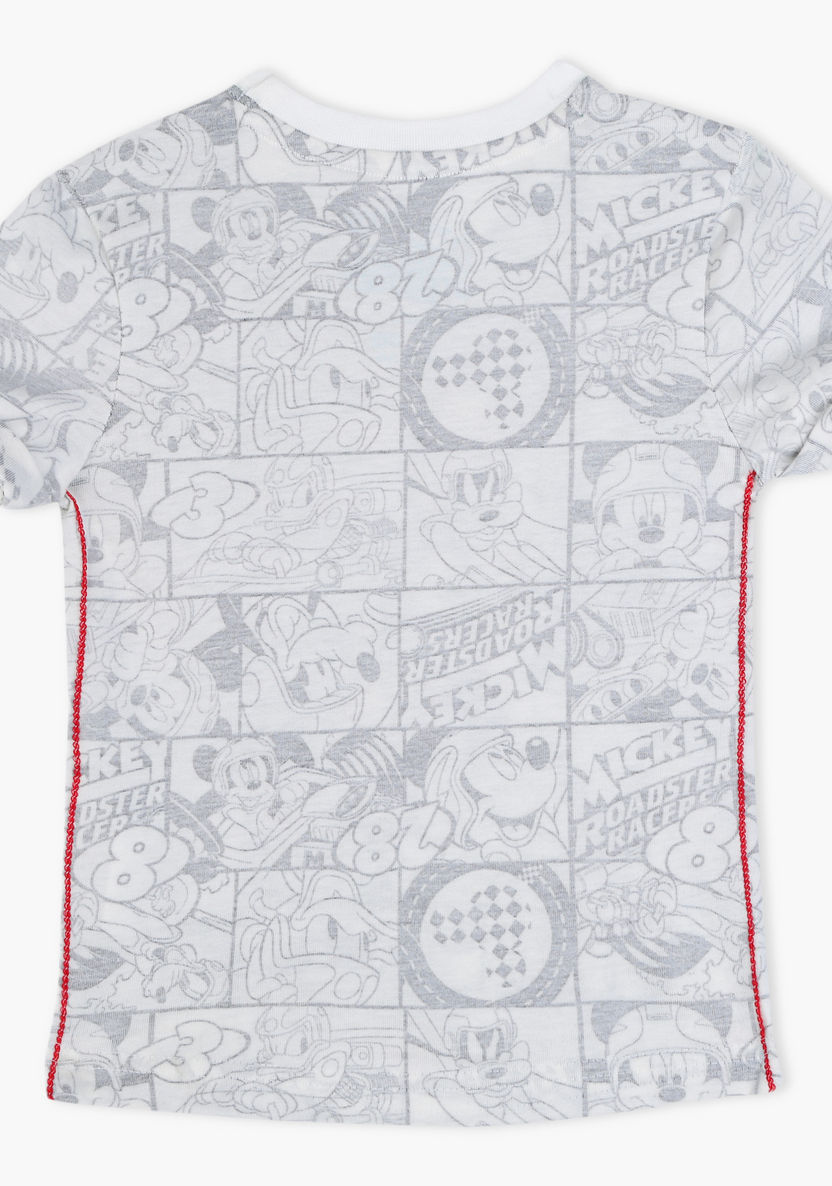 Mickey Mouse Printed Crew Neck T-shirt-T Shirts-image-1