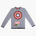 Captain America Printed Long Sleeves Sweatshirt-Sweaters and Cardigans-thumbnail-0