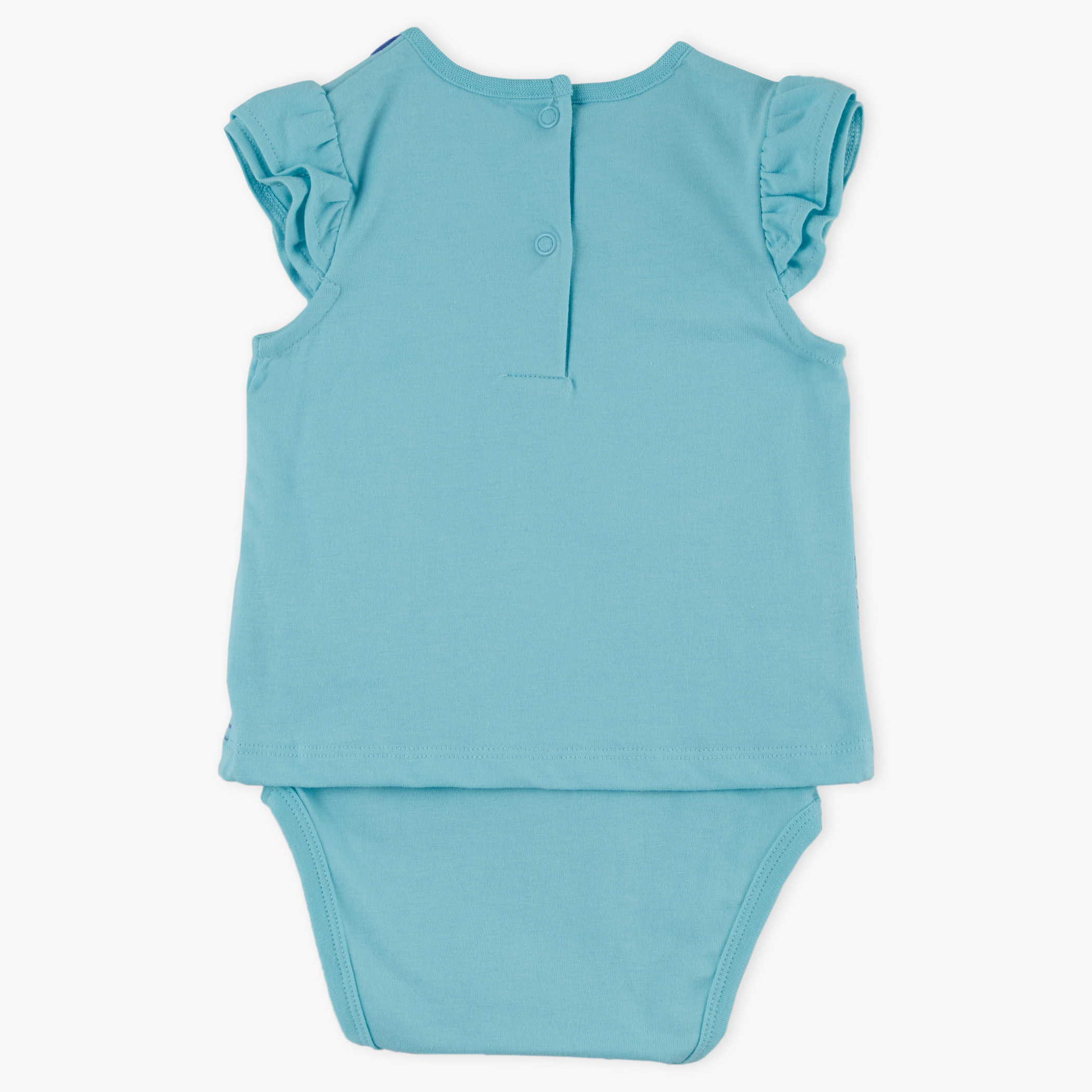 Juniors Embroidered Round Neck Romper-baby-girls-clothing-rompers-image-2