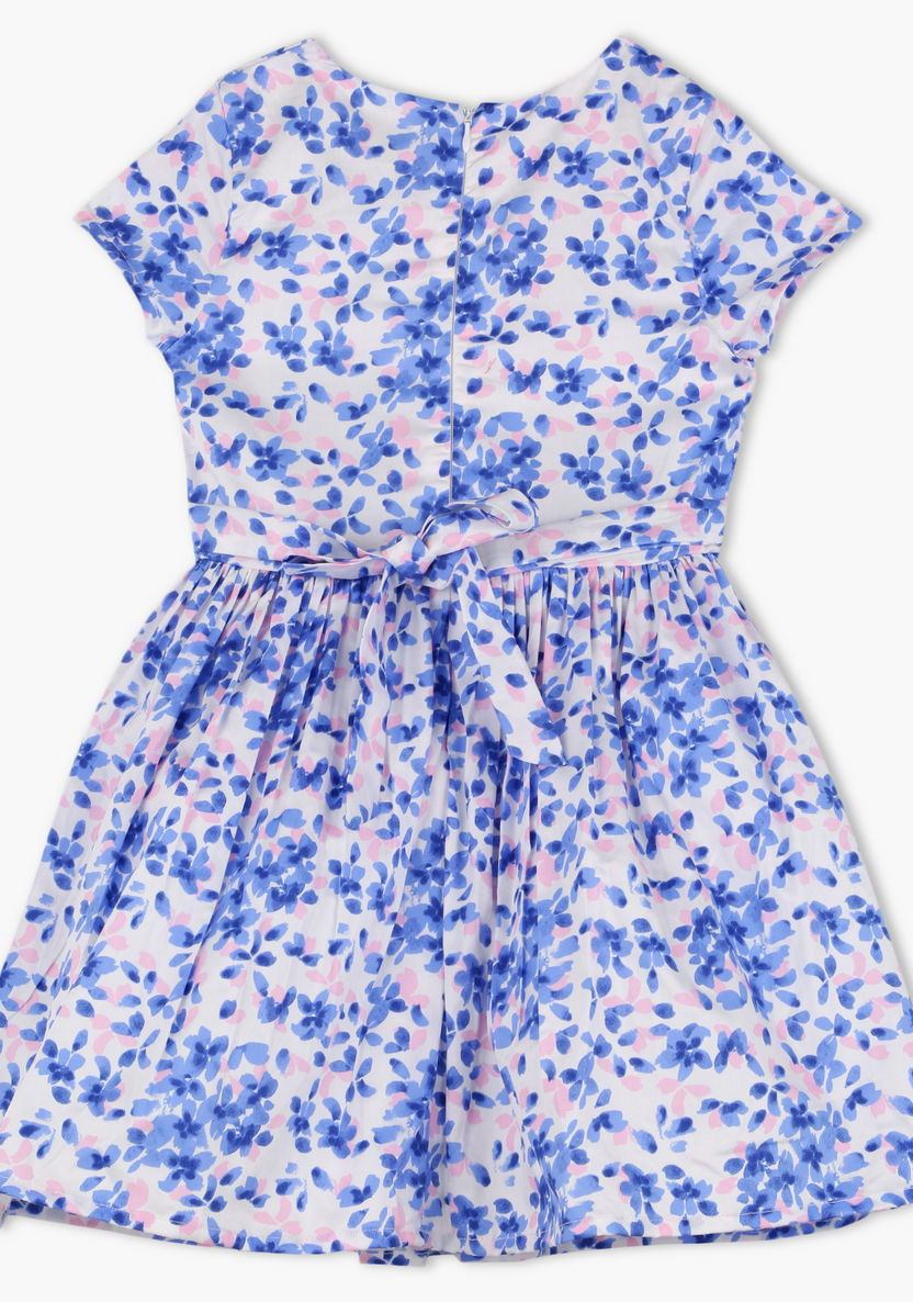 Eligo Floral Print Woven Dress-Dresses%2C Gowns and Frocks-image-1