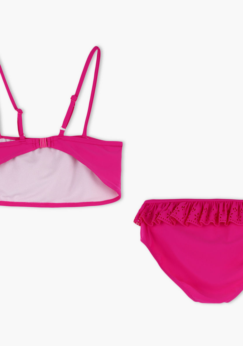 Posh Cutwork Detailing Bikini Set-Swimwear-image-1