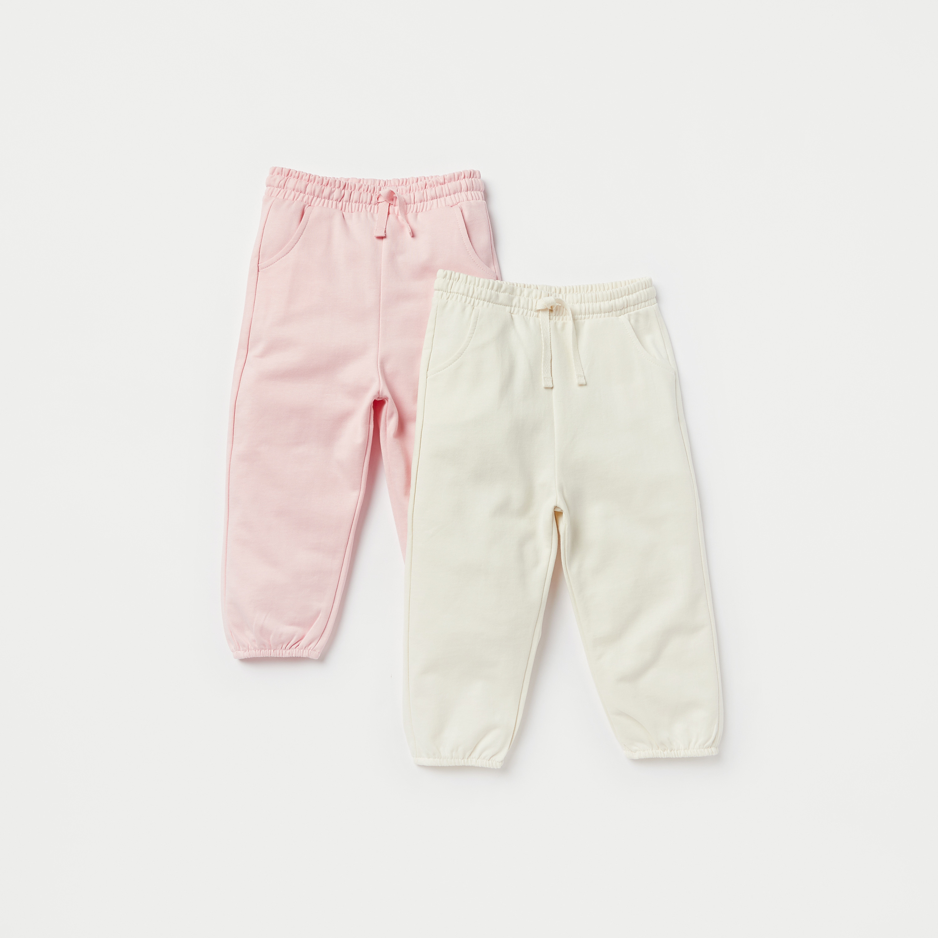 Buy Baby Girls Juniors Solid Joggers with Drawstring Closure