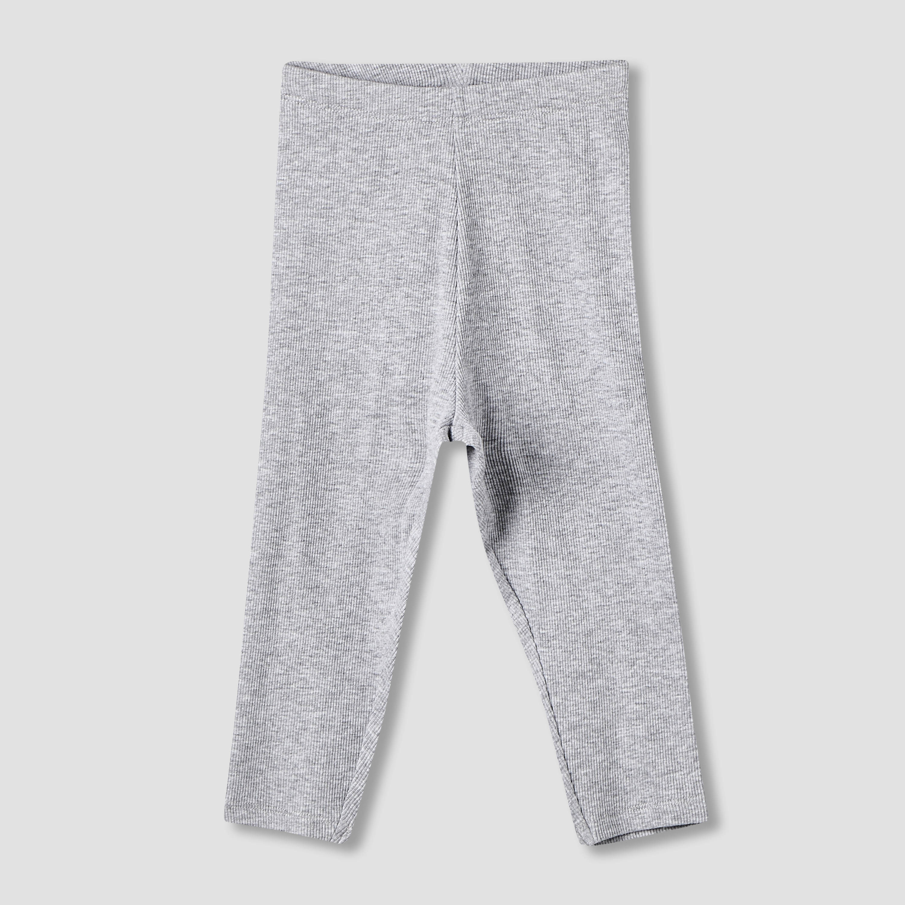 Juniors Solid Leggings with Elasticated Waist - Set of 2-baby-girls-clothing-bottoms-leggings-image-4