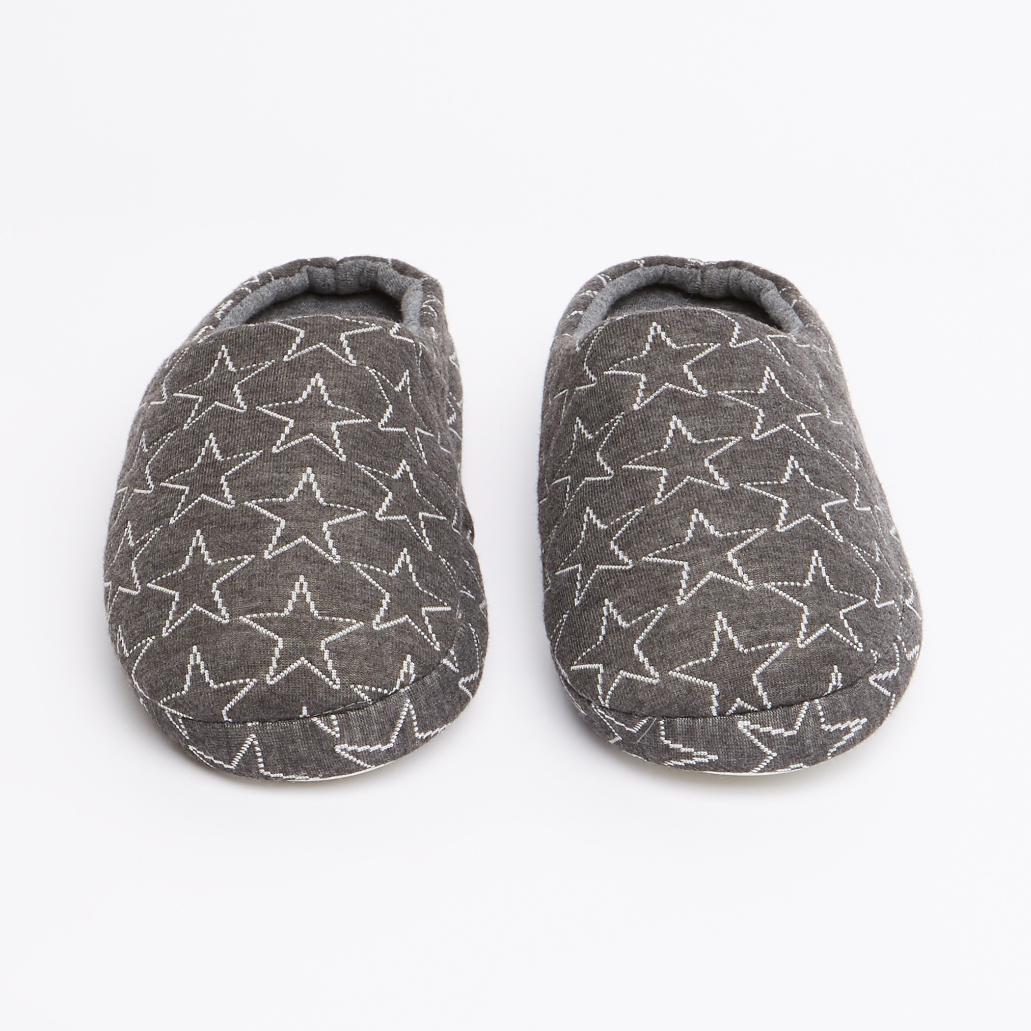 Juniors Star Printed Plush Booties-boys-shoes-flipflopsandslides-image-2