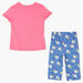 Juniors Printed T-shirt and Capri Set-Nightwear-thumbnail-1