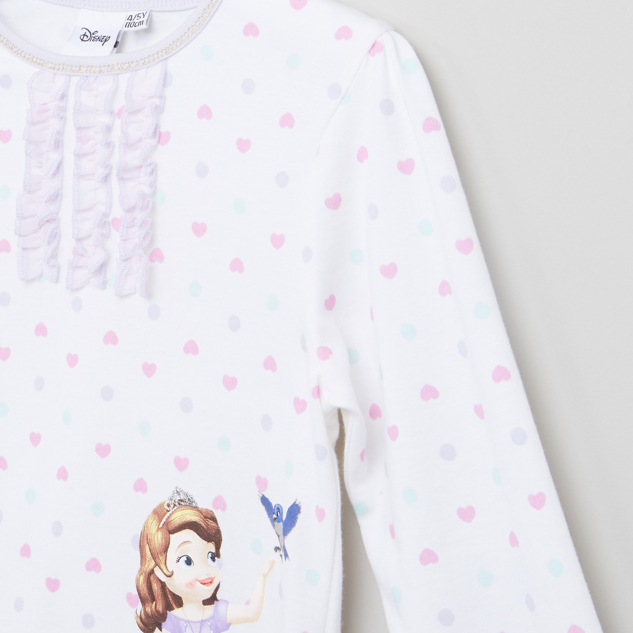 طقم ملابس 3 قطع بطبعات صوفيا ذا فيرست-girls-clothing-nightwear-image-8