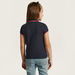 Juniors Ruffle Detail Polo T-shirt with Short Sleeves-T Shirts-thumbnail-3
