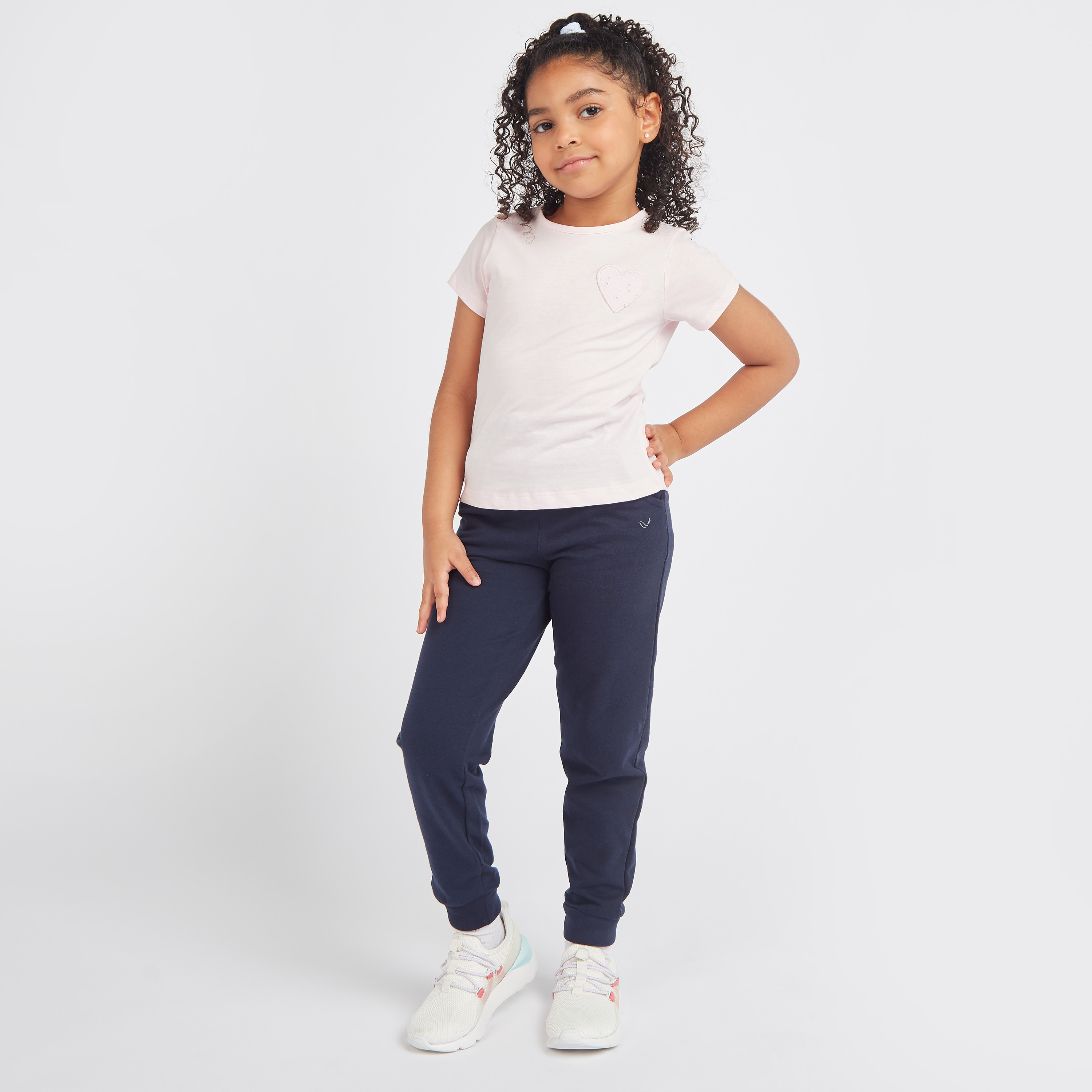 Juniors Solid Round Neck Top - Set of 2-girls-clothing-multipacks-image-2