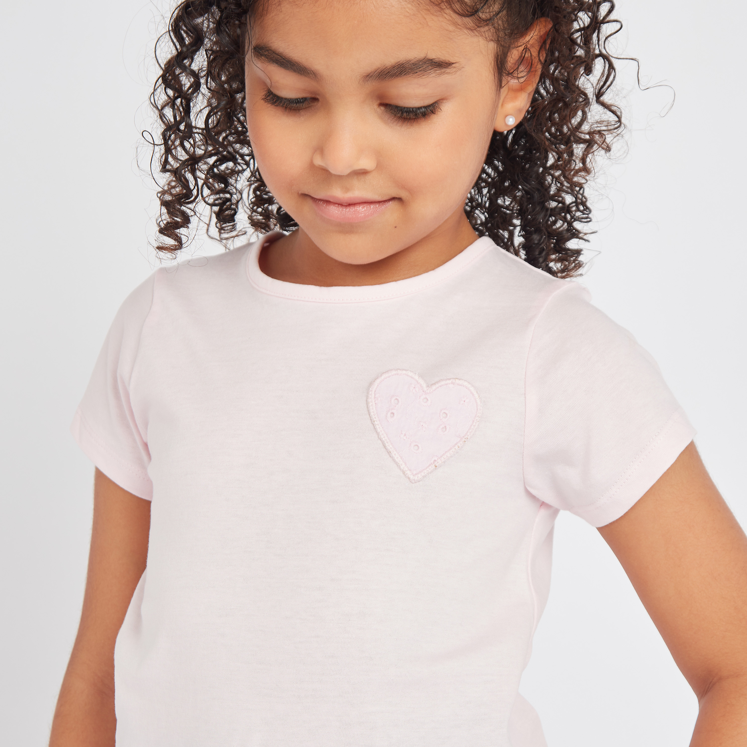 Juniors Solid Round Neck Top - Set of 2-girls-clothing-multipacks-image-4