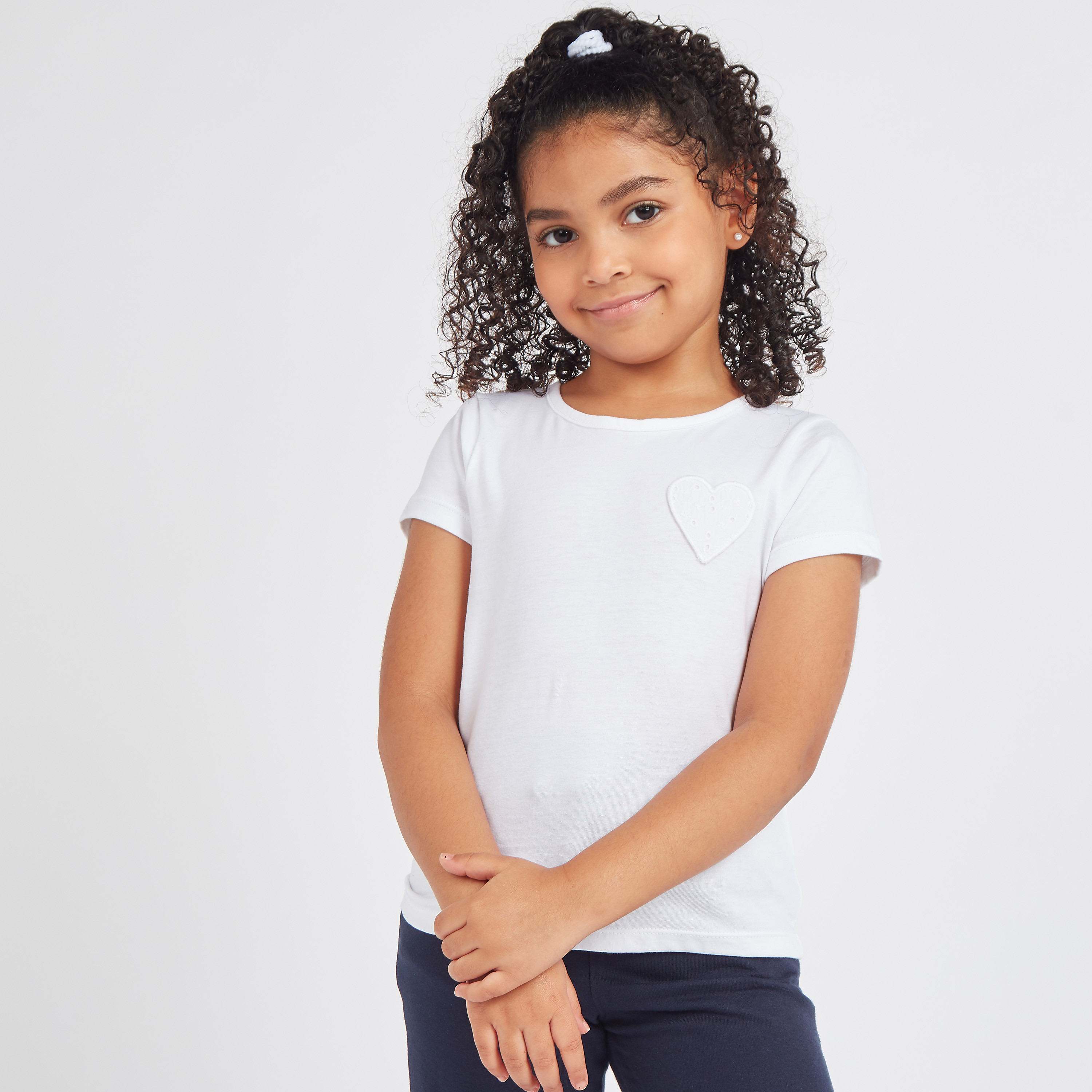 Juniors Solid Round Neck Top - Set of 2-girls-clothing-multipacks-image-7