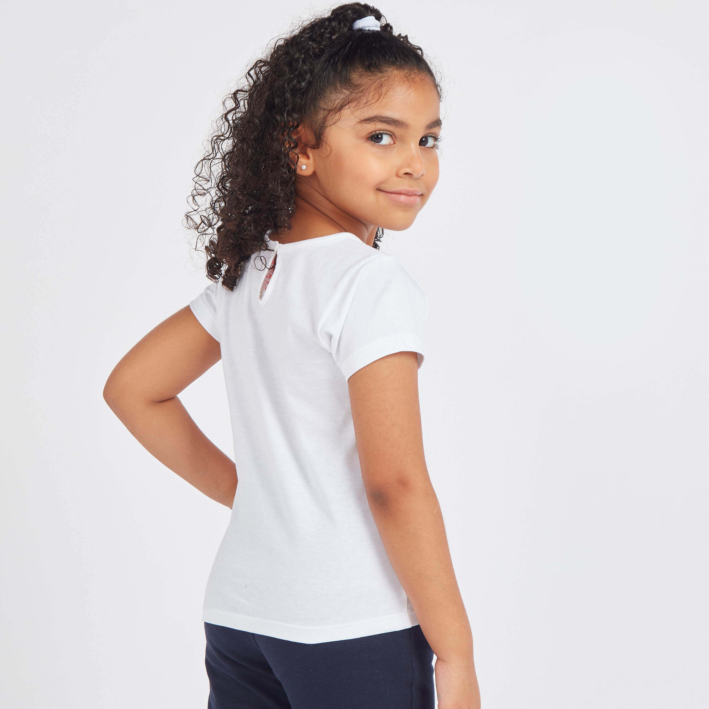Juniors Solid Round Neck Top - Set of 2-girls-clothing-multipacks-image-9
