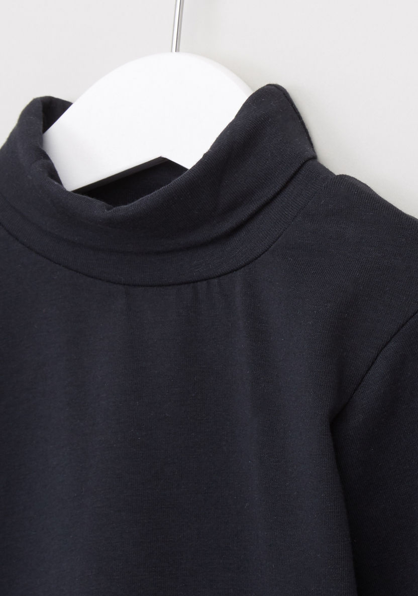Juniors Turtleneck Long Sleeves T-shirt - Set of 2-T Shirts-image-2