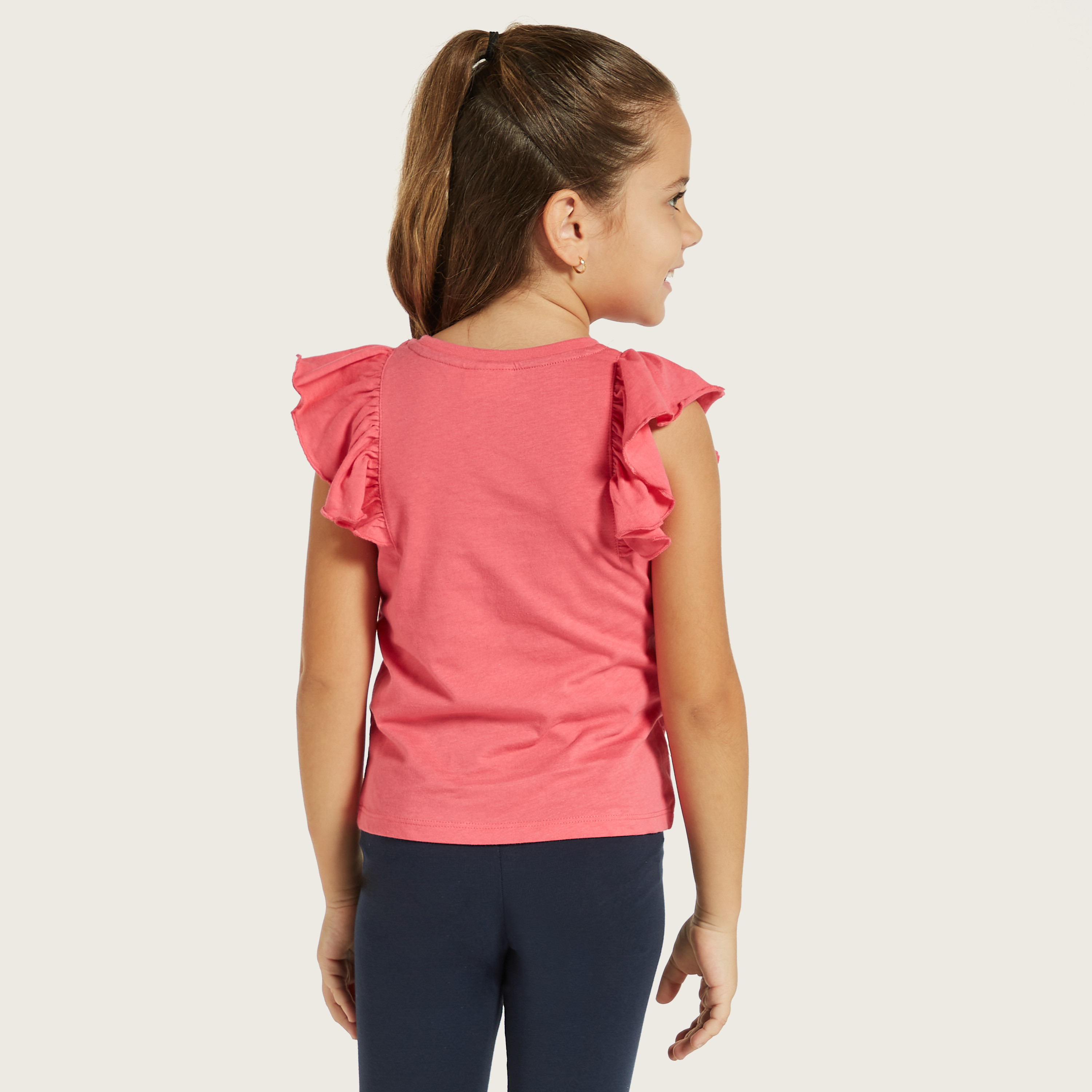 بلوزات سادة بأكمام مكشكشة من جونيورز - طقم من قطعتين-girls-clothing-tshirts-image-7